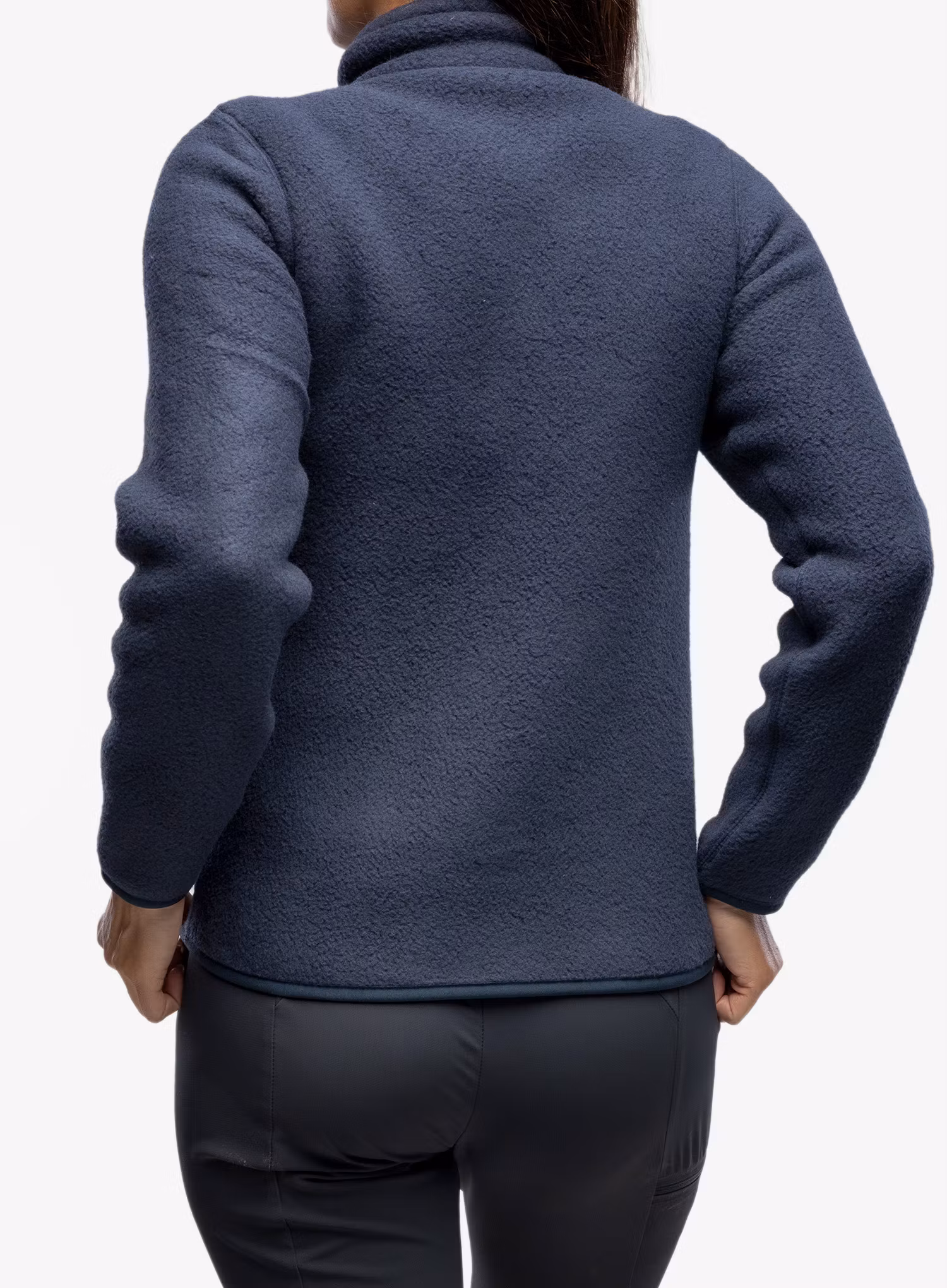 Flísová mikina dámska Peak Performance Fleece Snap T-Neck - blue shadow