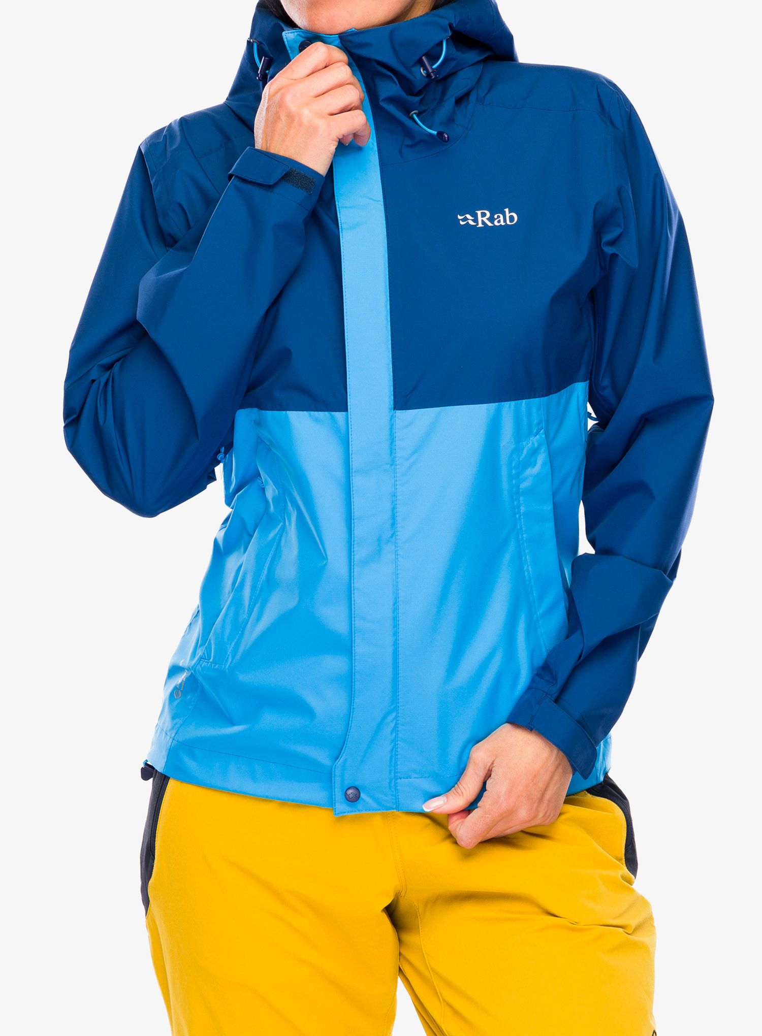 Bunda dámska Rab Downpour Eco Jacket - nightfall blue/alaska blue
