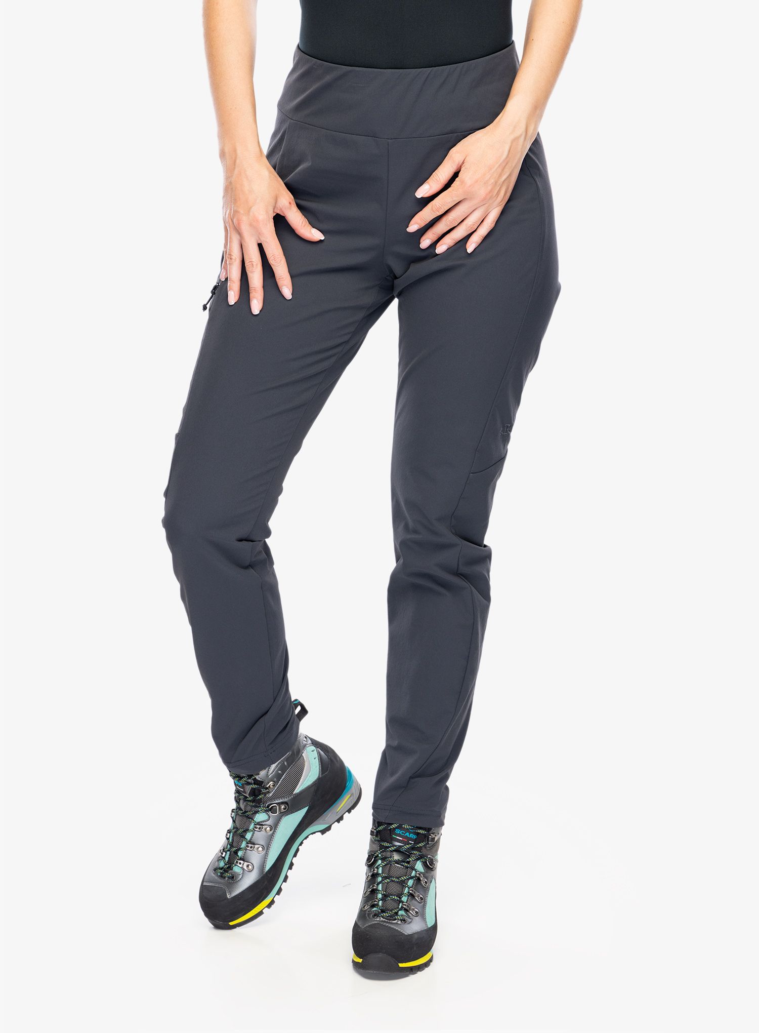 Dámske softshellové nohavice Rab Elevation Pants - beluga