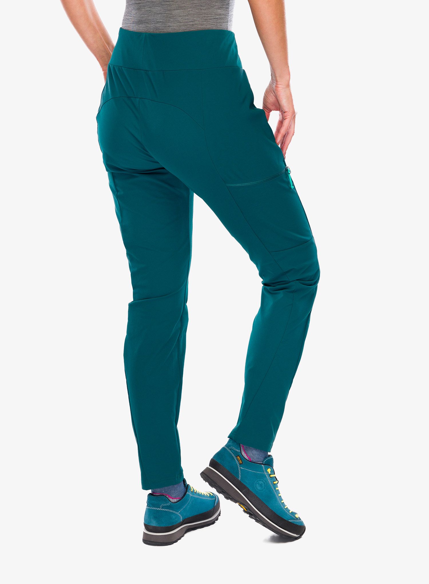 Dámske softshellové nohavice Rab Elevation Pants - sagano green