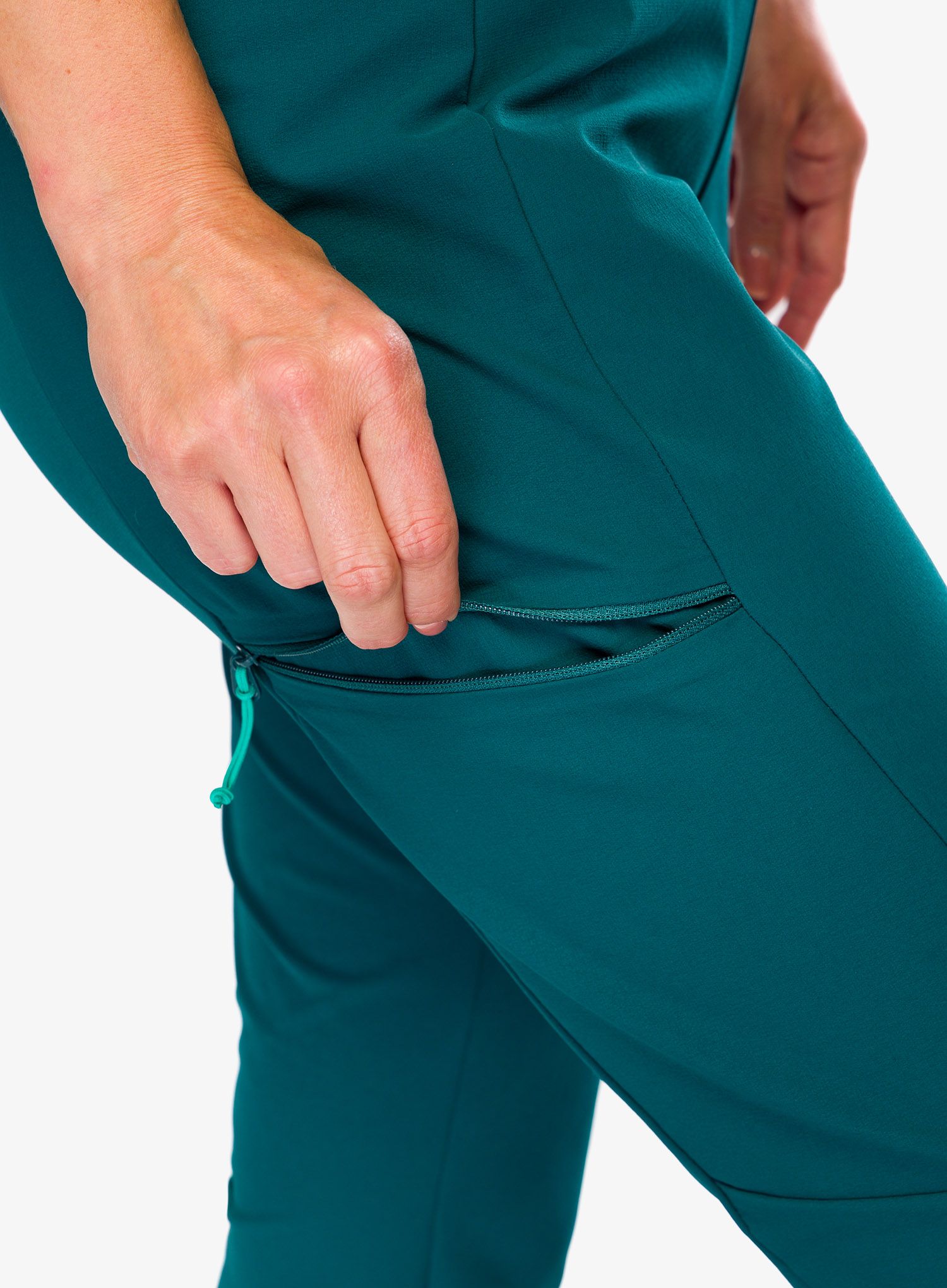 Dámske softshellové nohavice Rab Elevation Pants - sagano green