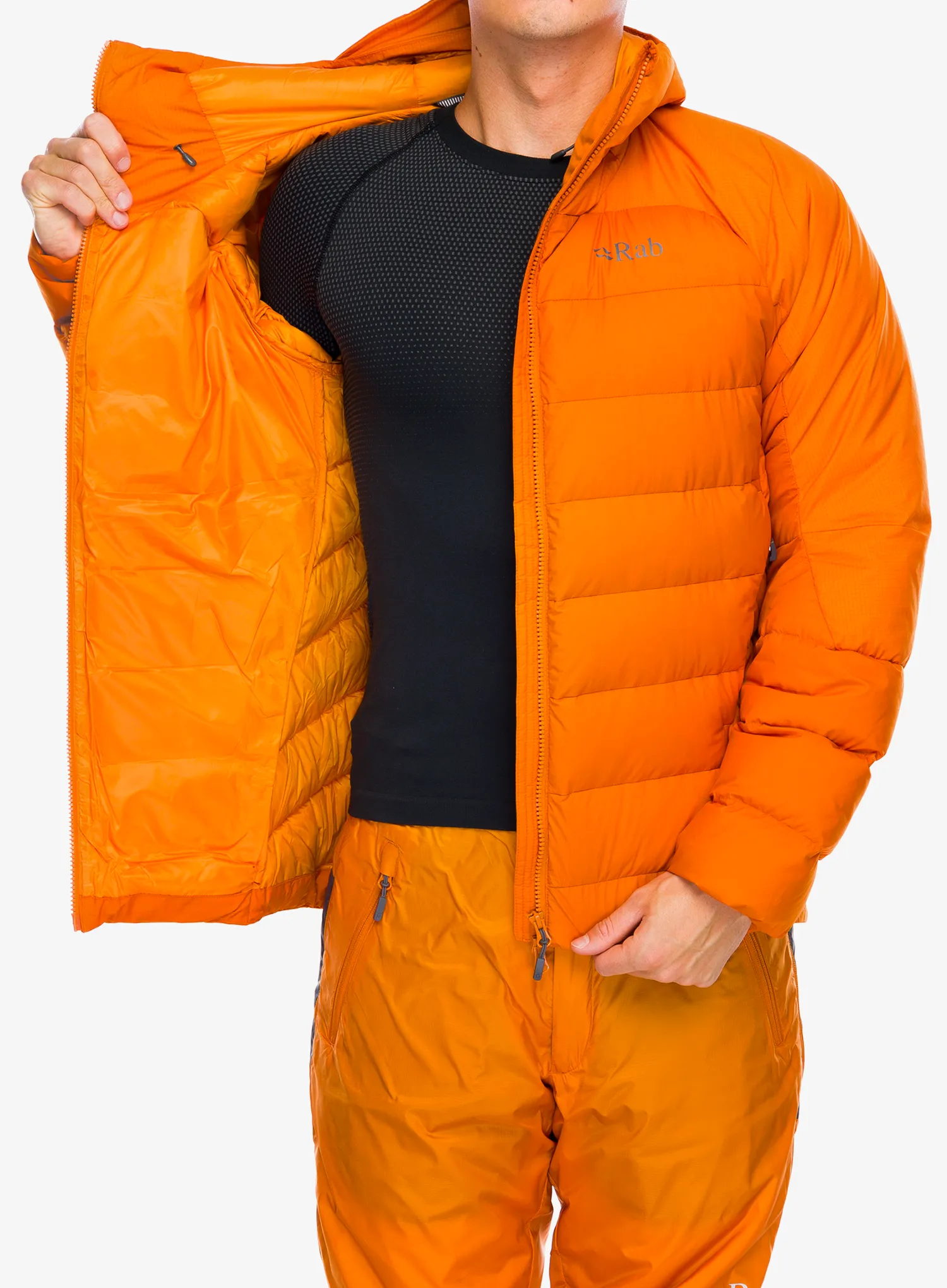 Páperová bunda Rab Infinity Alpine Jacket - marmalade