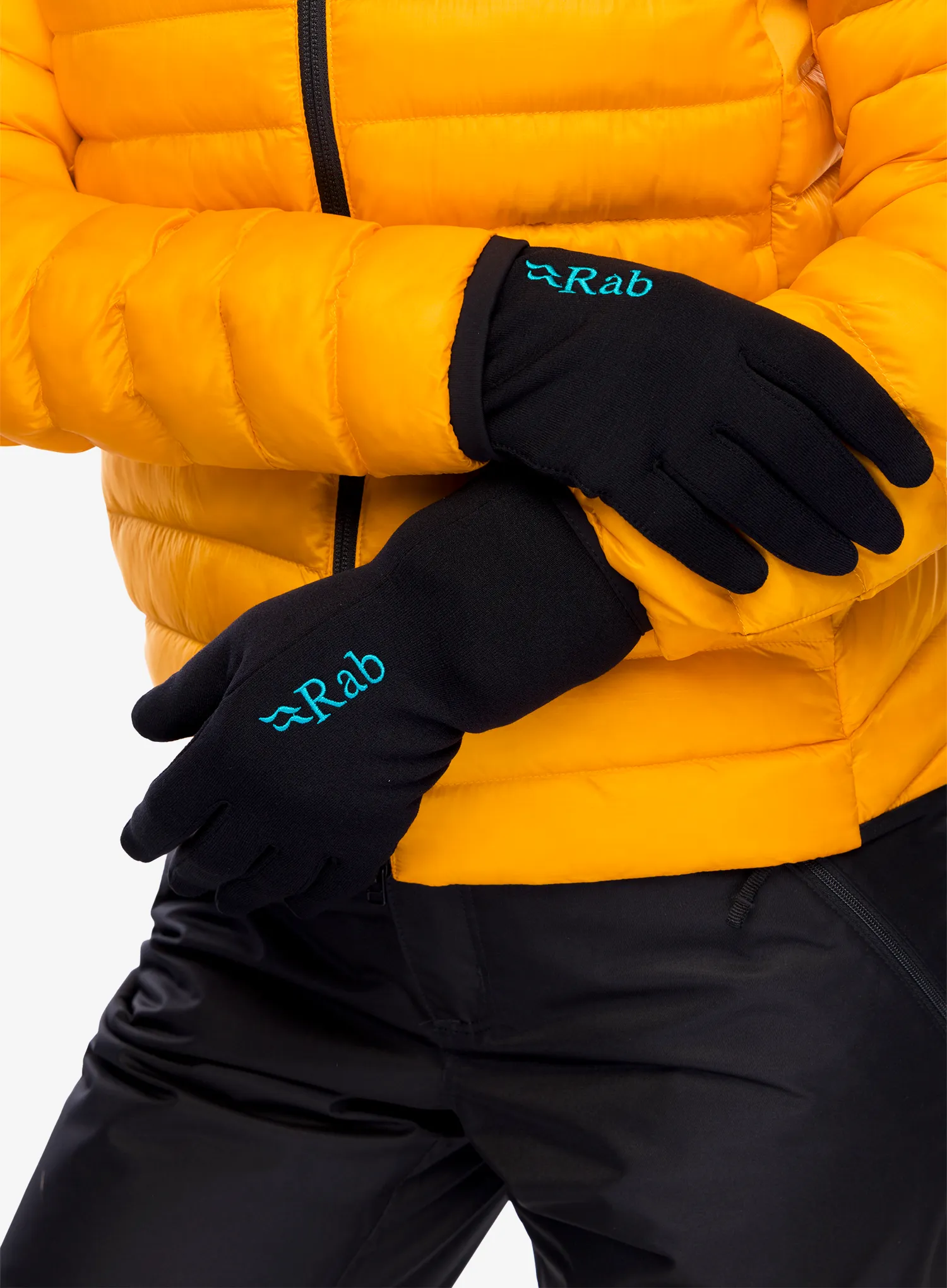 Dámske rukavice Rab Power Stretch Contact Glove - black