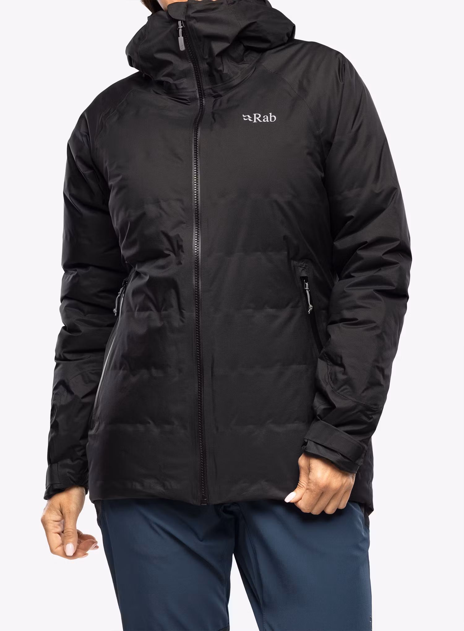 Bunda páperová dámska Rab Valiance Jacket - black