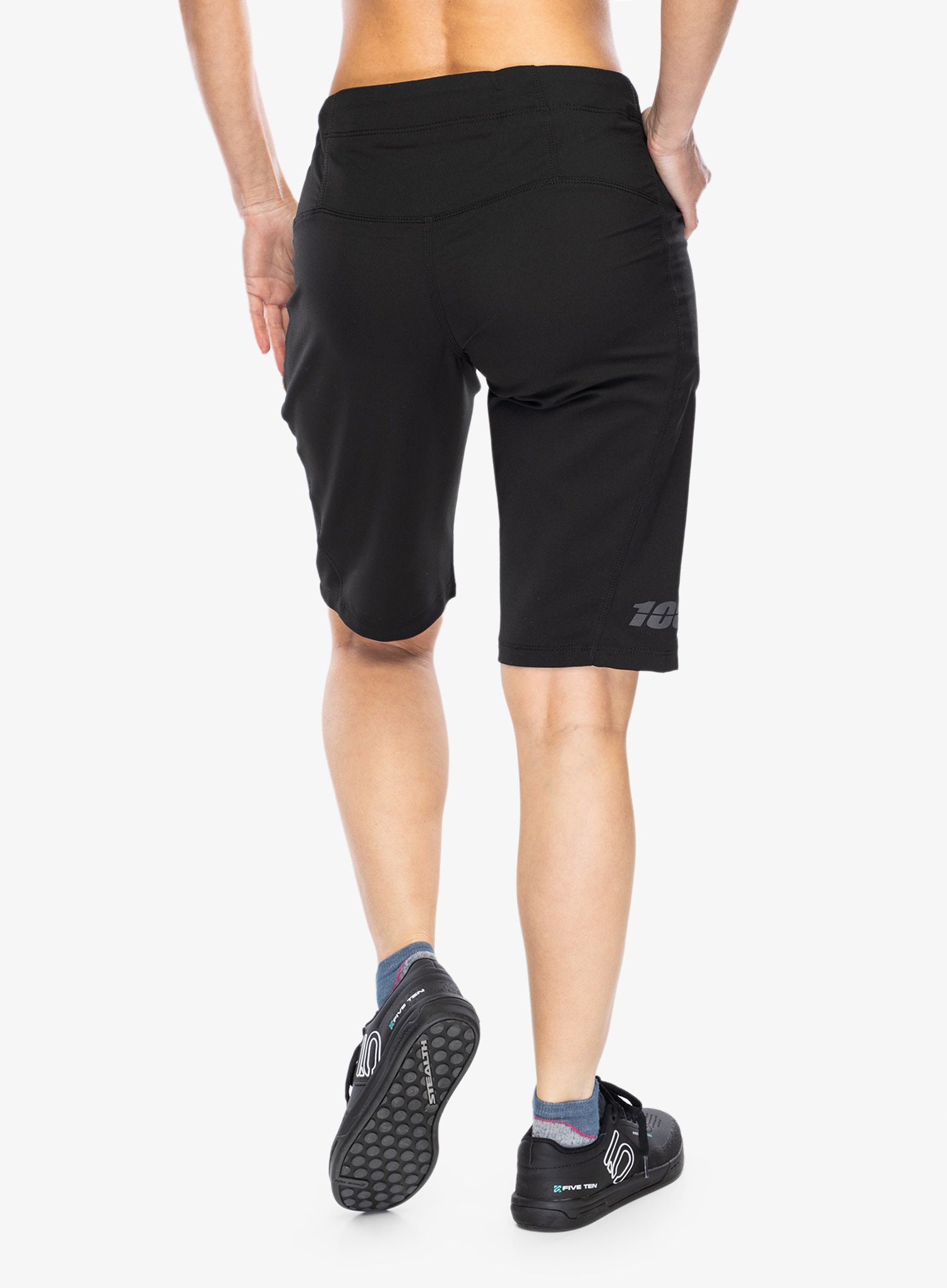 Dámske cyklistické šortky 100% Ridecamp Short - black