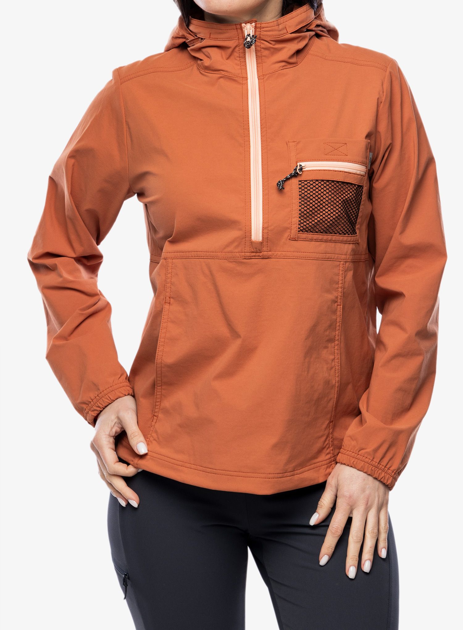 Vetrovka dámska Royal Robbins Merced Anorak - baked clay