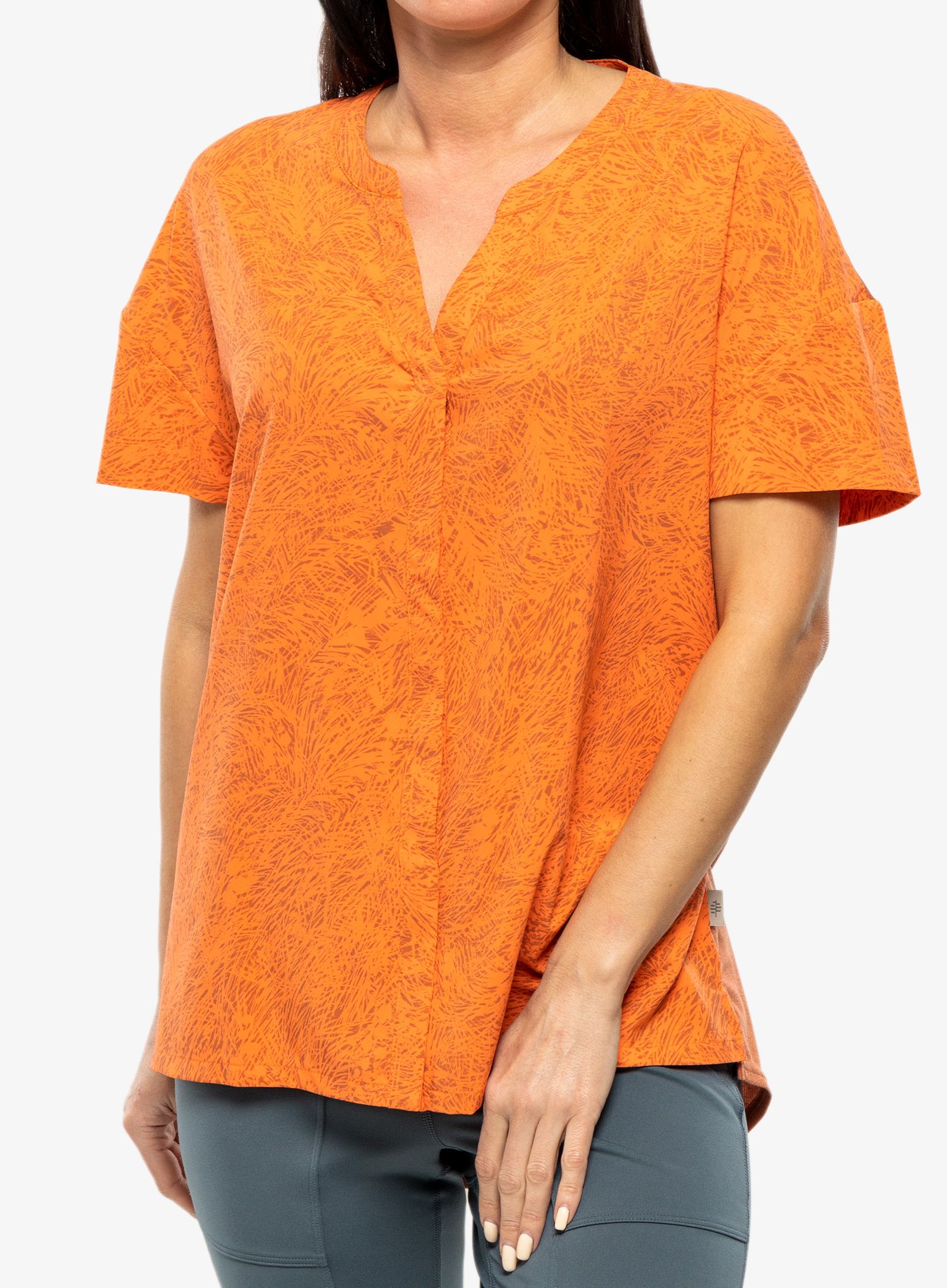 Košeľa dámska Royal Robbins Spotless Evolution S/S - poppy elkhorn pt