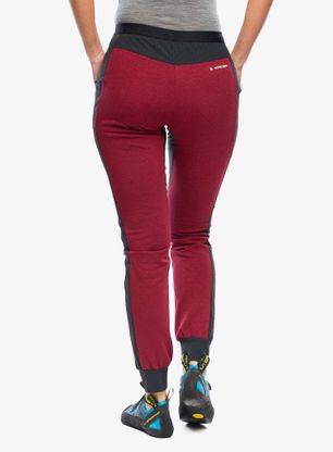 Lezecké nohavice dámske Salewa Lavaredo Hemp Train Pants - syrah