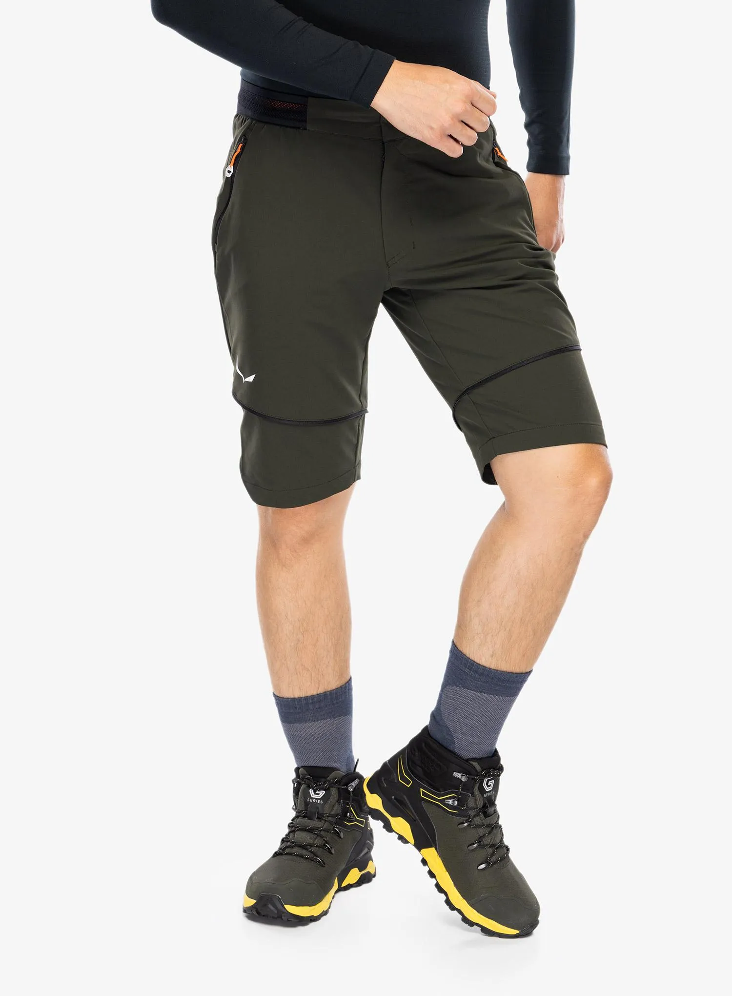 Turistické nohavice Salewa Pedroc 2 DST 2/1 Pant - dark olive