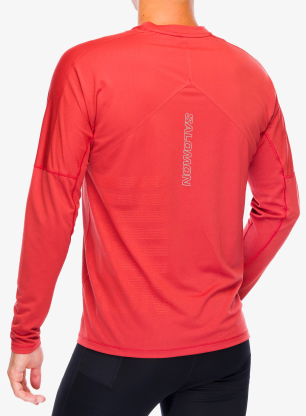 Bežecká mikina Salomon Sense Aero LS Tee GFX - tandoor