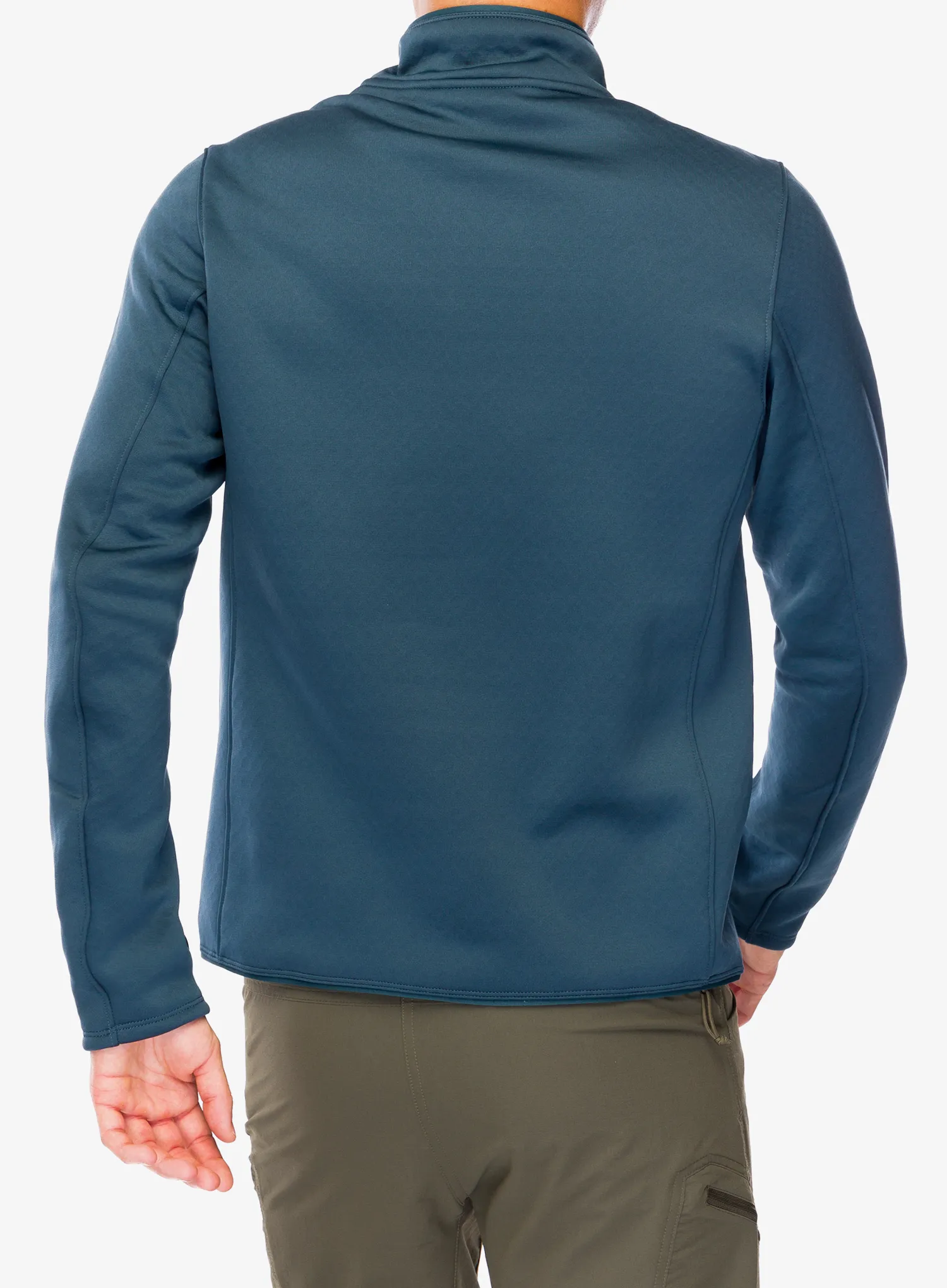 Mikina bez kapucne Salomon Essential Warm Hz Mid - midnight navy