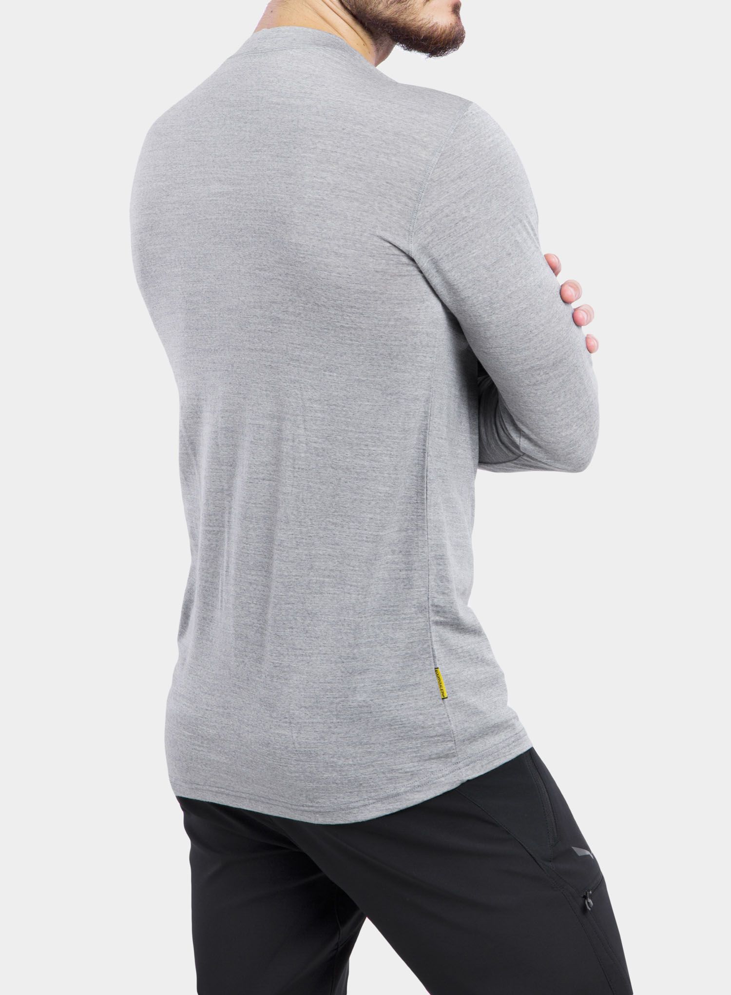 Pánske funkčné tričko Sensor Merino Active PT Tee L/S - grey compass