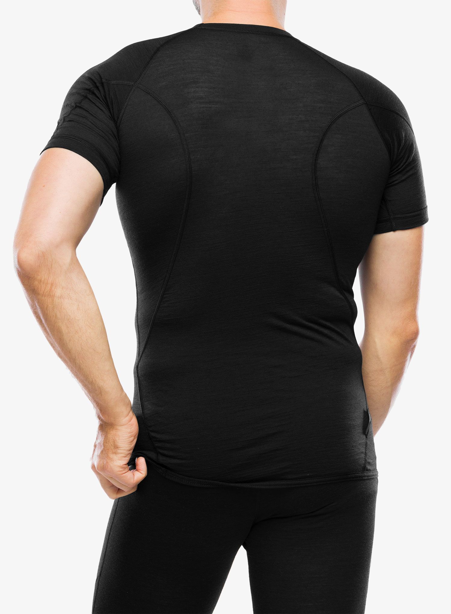 Funkčné tričko Sensor Merino Air Tee S/S - black/ black