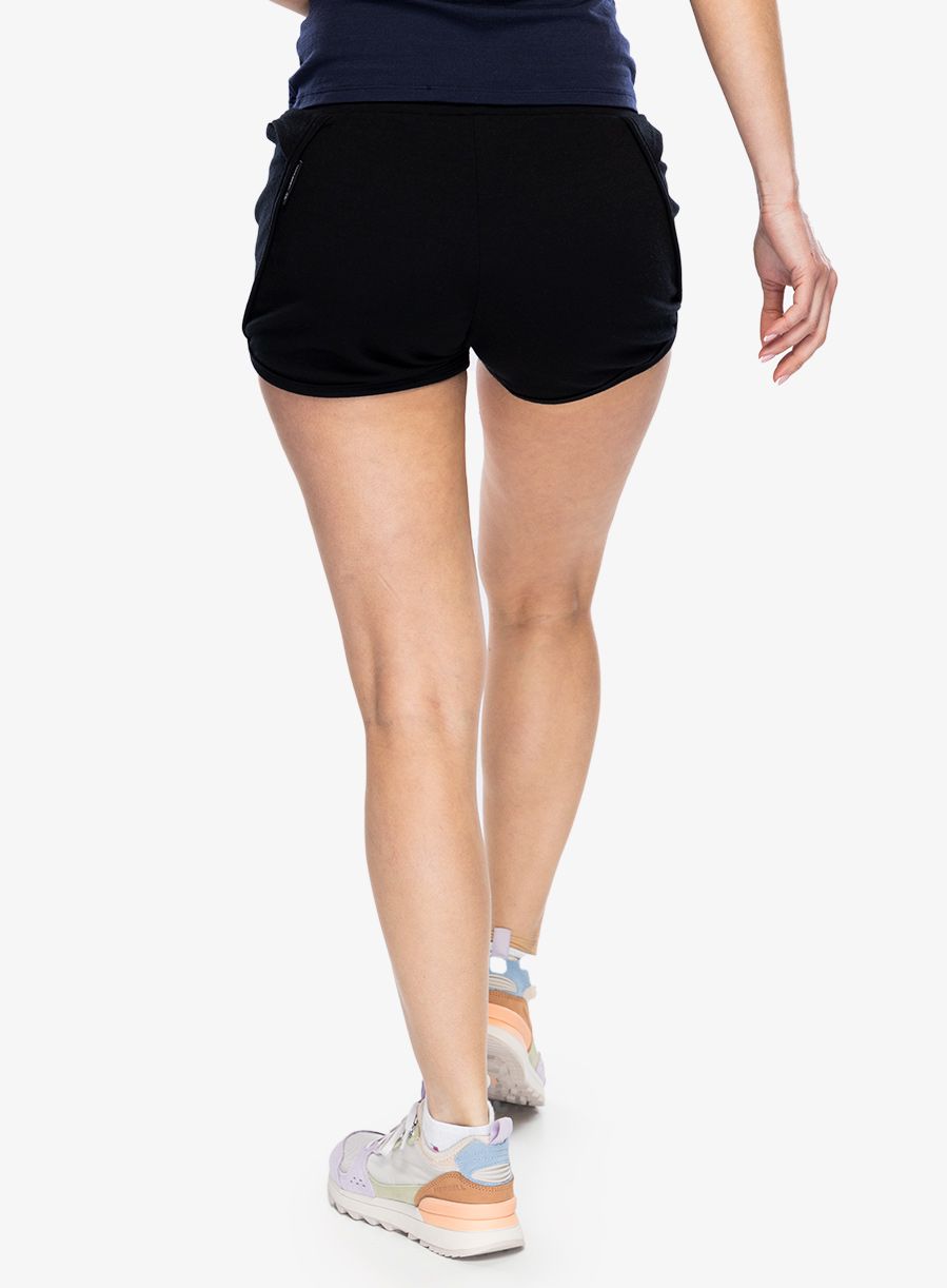 Kraťasy dámske Sensor Merino Upper Traveller Shorts - black