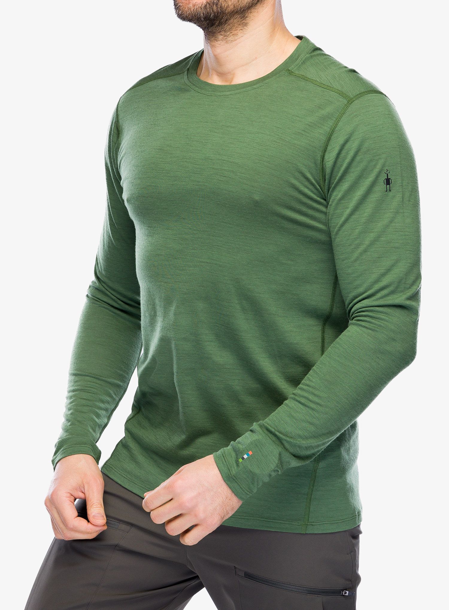 Funkčné tričko Smartwool Classic Merino Base Layer LS Boxed - fern green