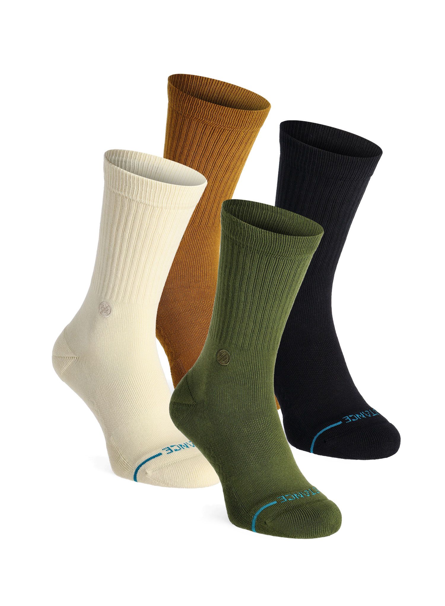 Ponožky Stance Icon Crew 4-Pack - gold