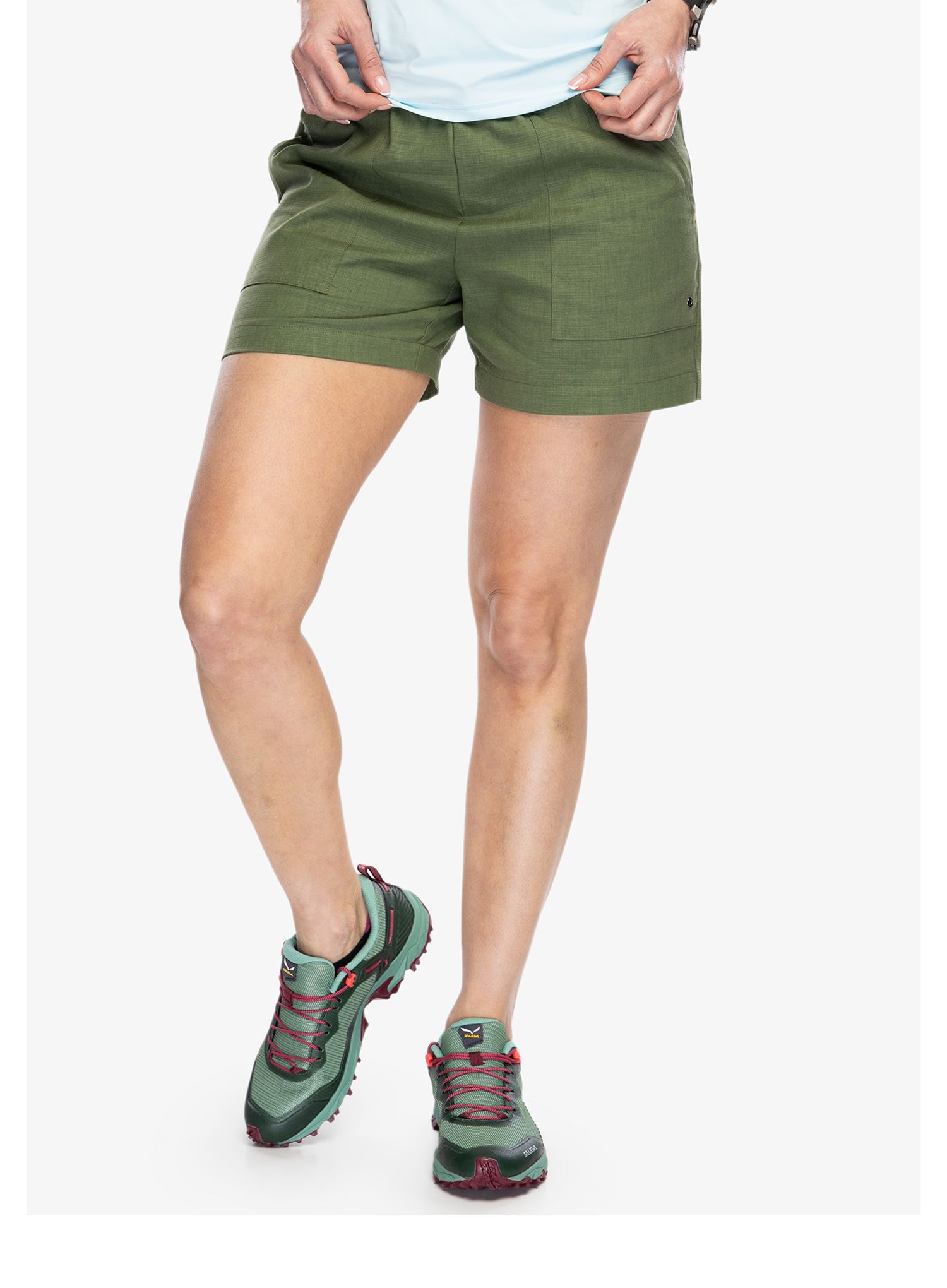 Turistické kraťasy dámske Turbat Goa Hemp Shorts - bronze green