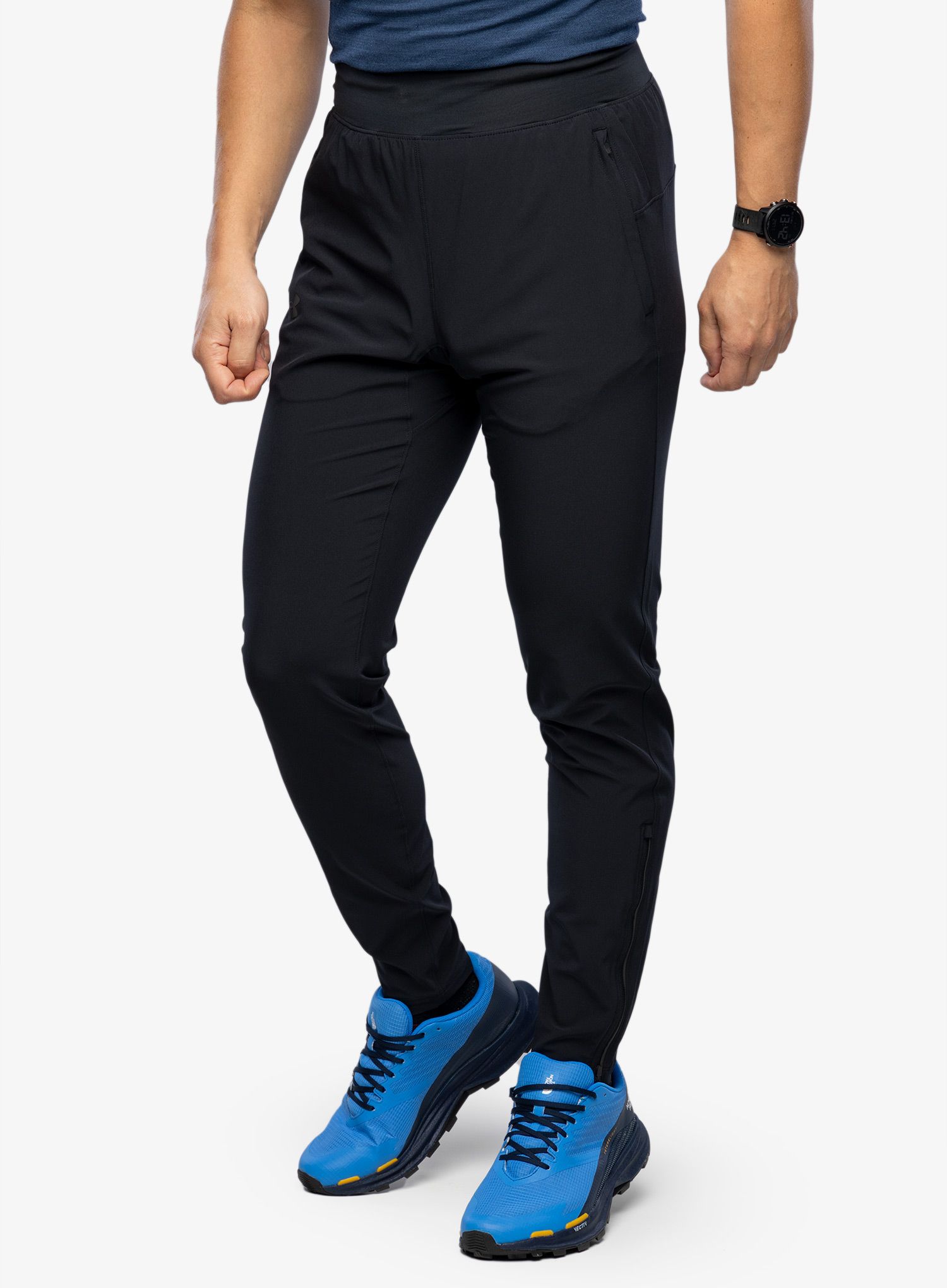 Nohavice Under Armour OutRun The Storm Pants - black/black/reflective