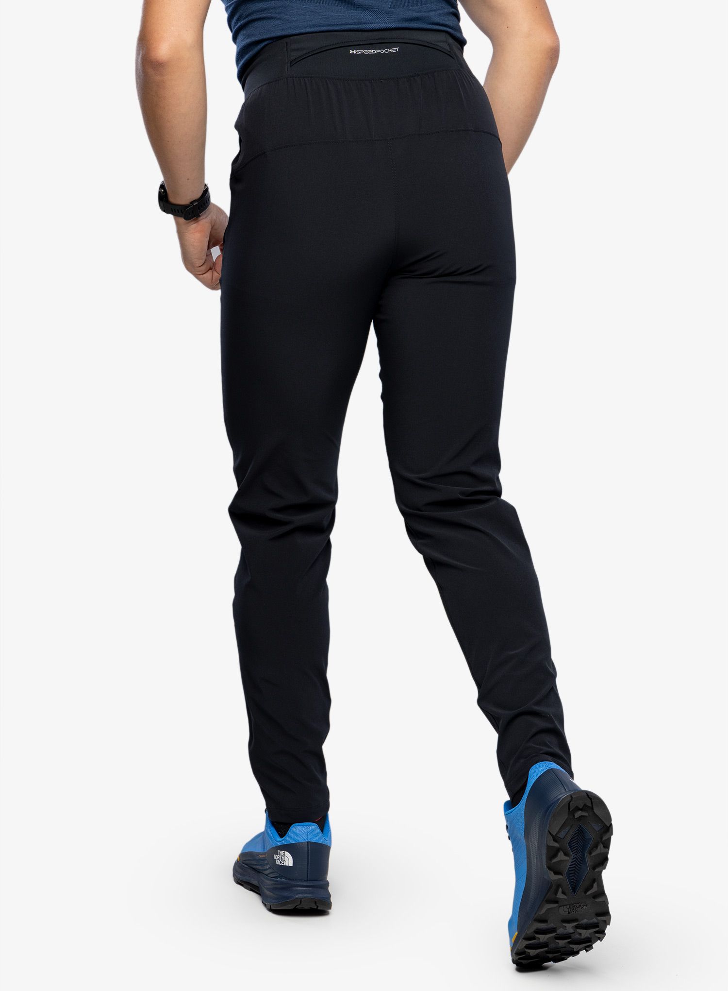 Nohavice Under Armour OutRun The Storm Pants - black/black/reflective