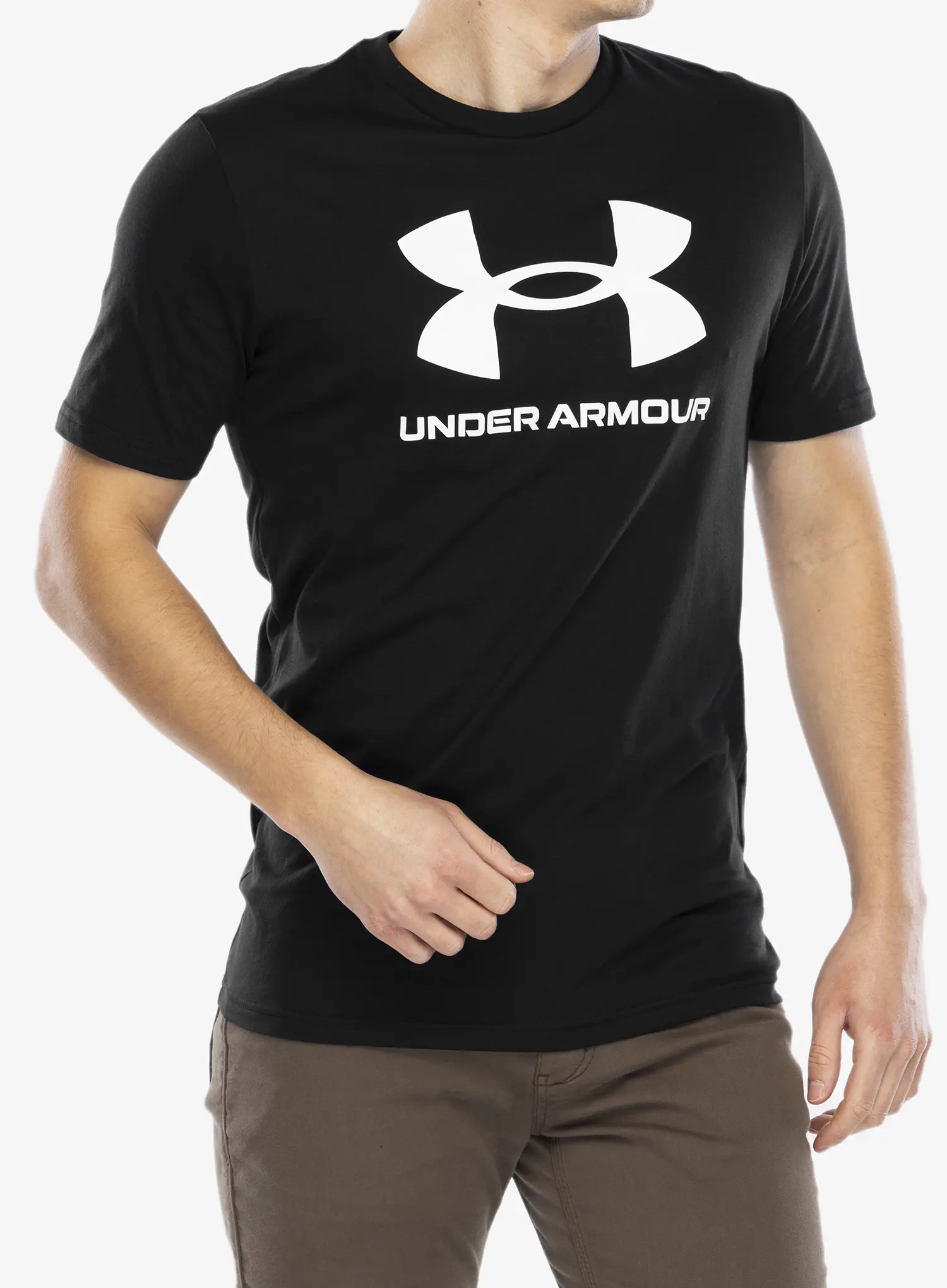 Bavlnené tričko Under Armour UA Logo Short Sleeve - black/white