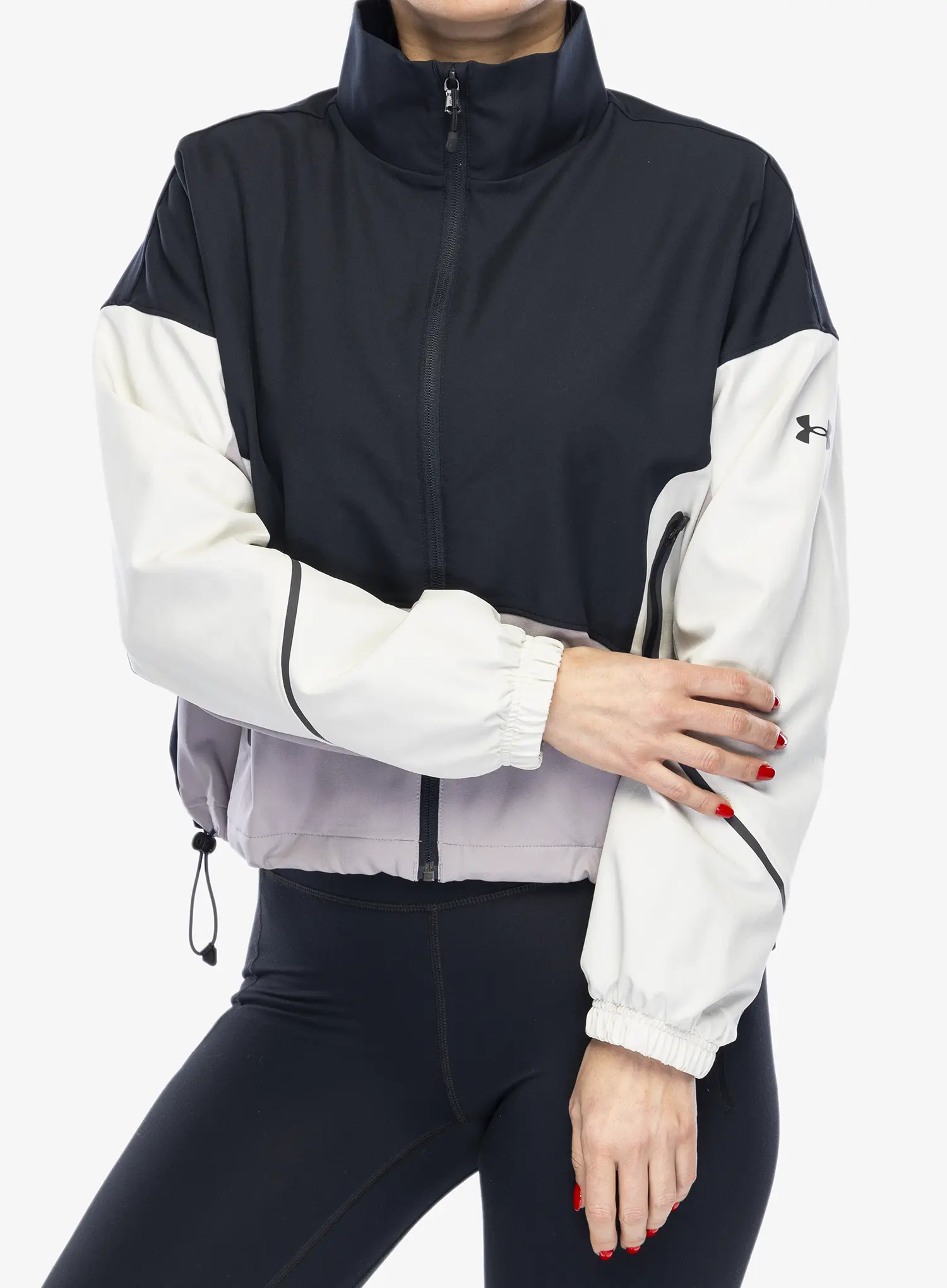 Bunda dámska Under Armour UA Unstoppable Jacket - black/summit white/tetra gray