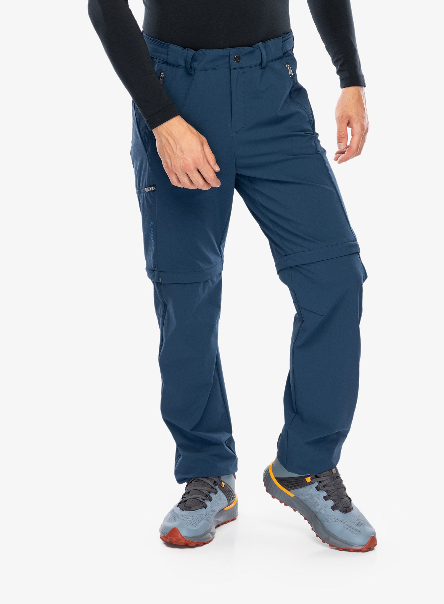 Nohavice Vaude Farley Stretch T-Zip Pants III - dark sea