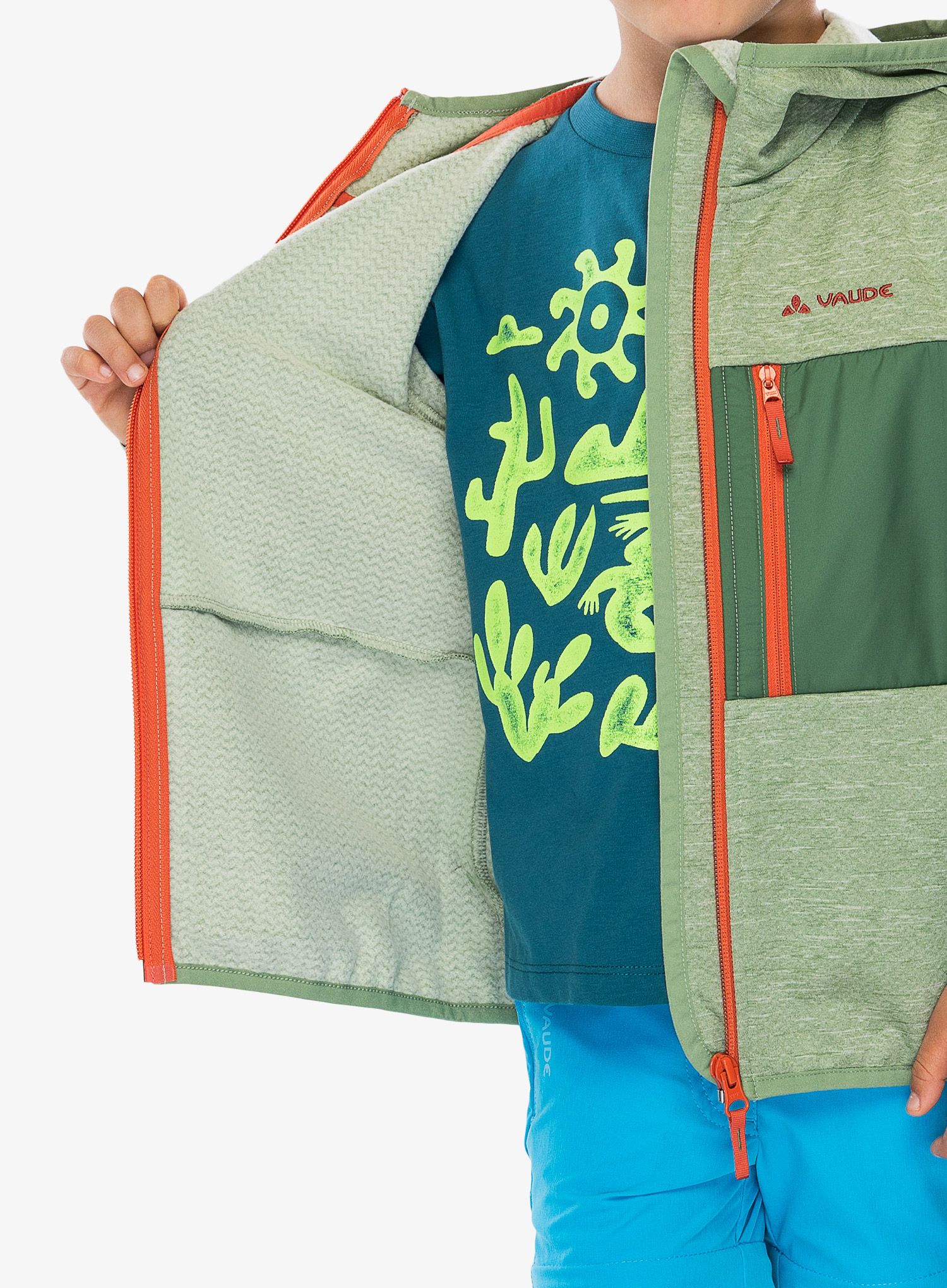 Mikina detská Vaude Kikimora Jacket - willow green