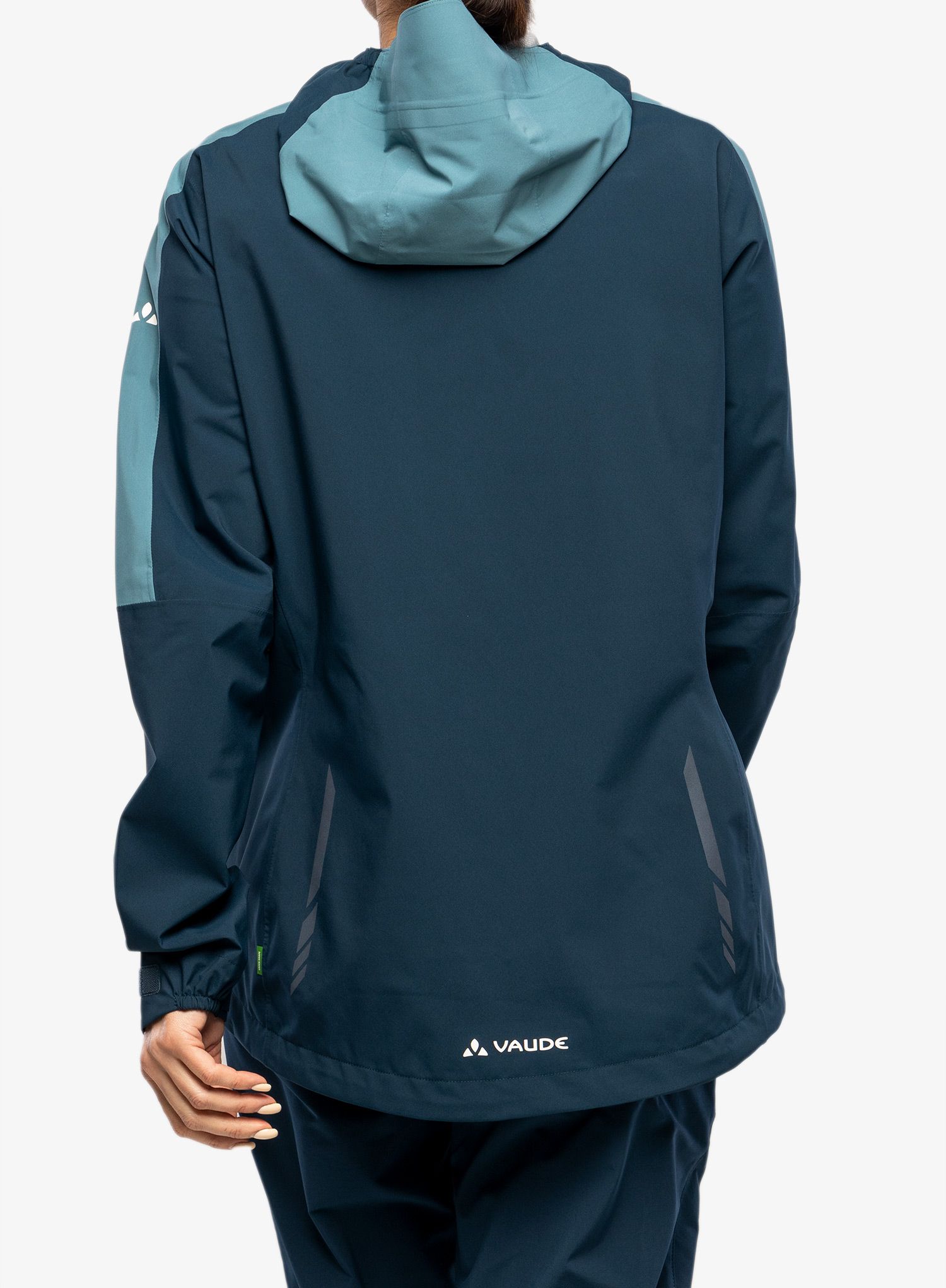 Nepremokavá bunda dámska Vaude Moab Rain Jacket II - dark sea uni