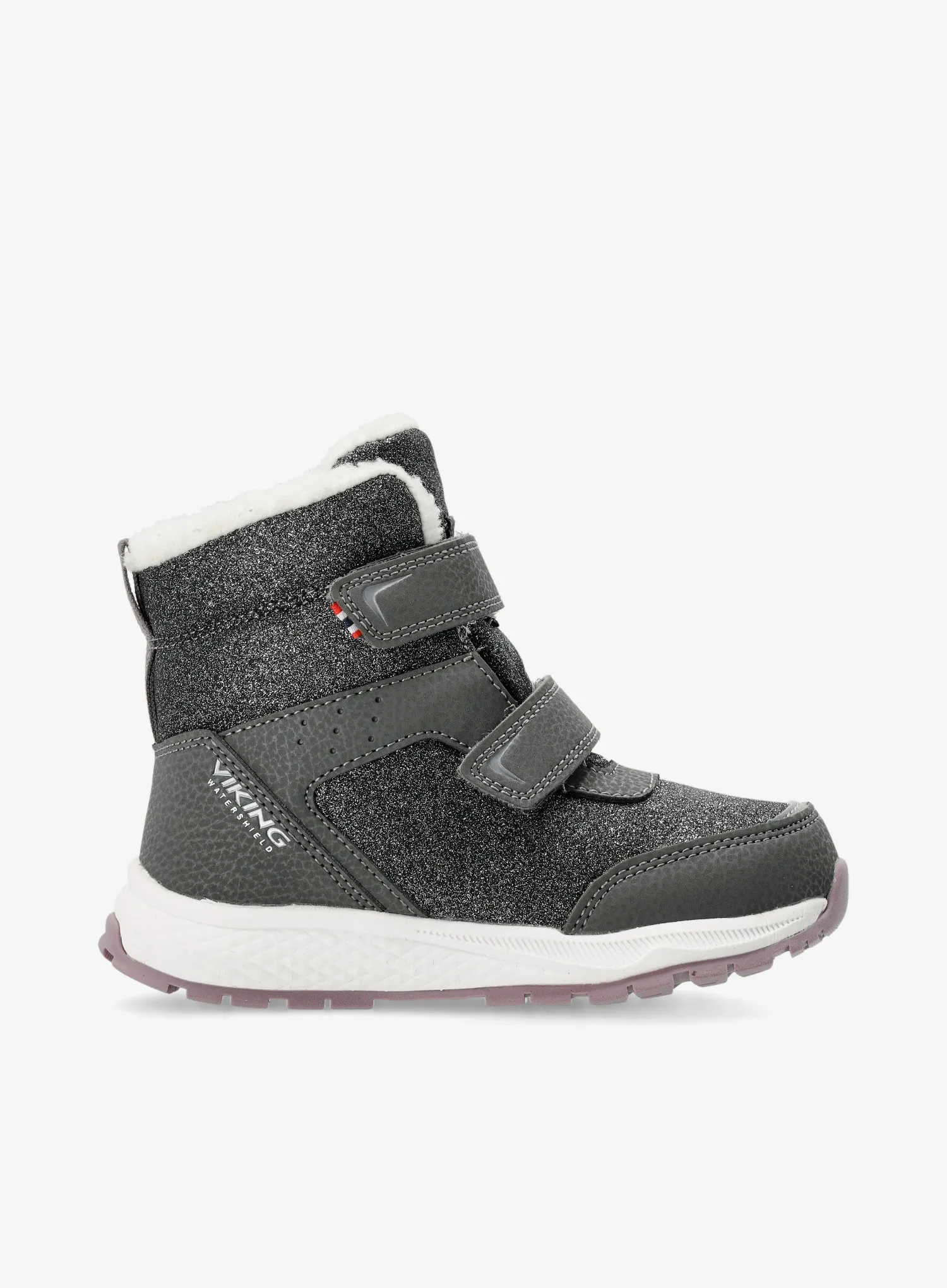 Dievčenské čižmy Viking Equip Warm WP 2V - charcoal/dusty pink
