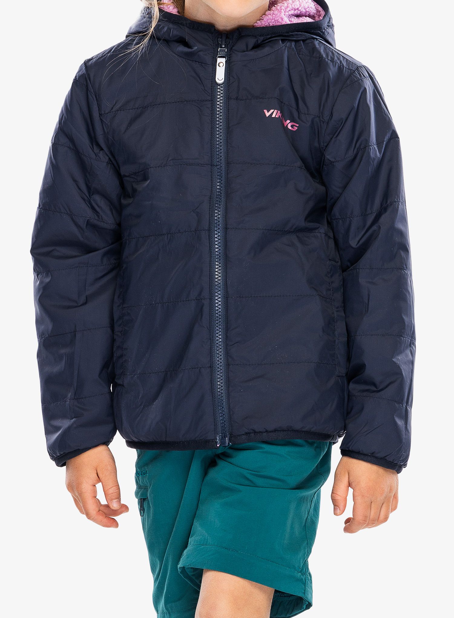 Detská bunda Viking Play Reversible Pilejacket - lavender