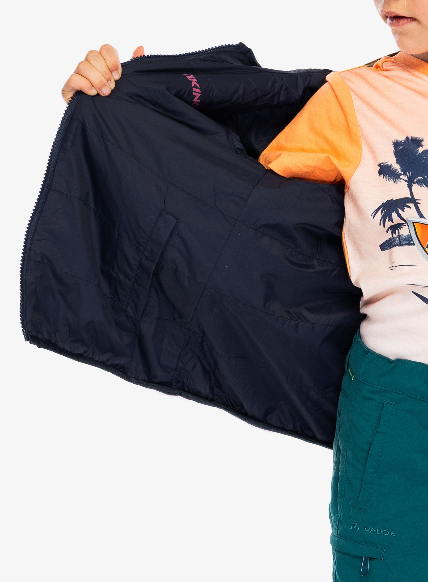 Detská bunda Viking Play Reversible Pilejacket - lavender