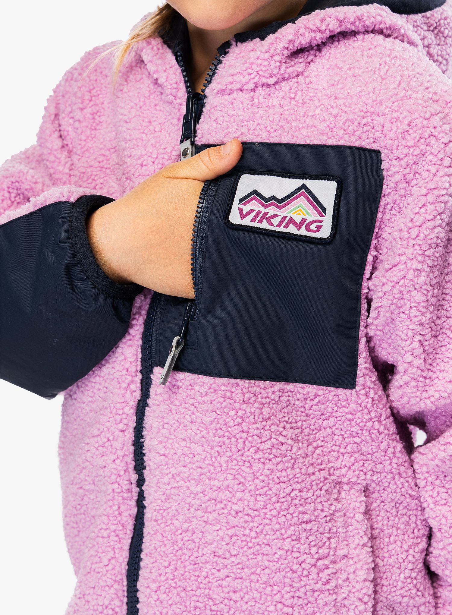 Detská bunda Viking Play Reversible Pilejacket - lavender