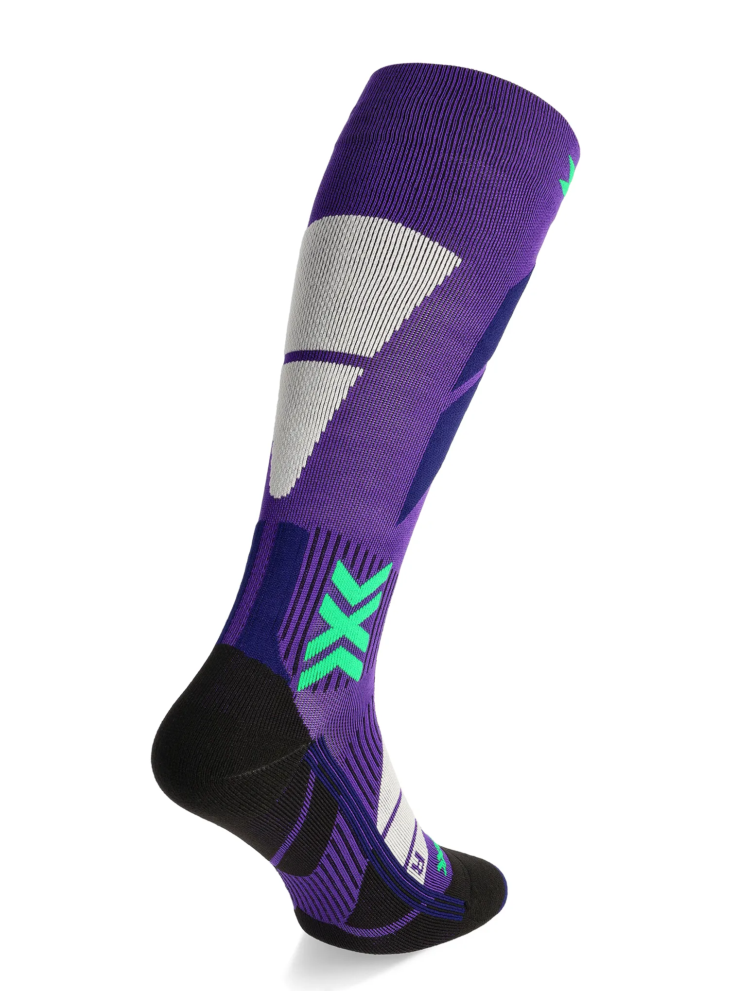 Lyžiarske ponožky dámske X-Socks Ski Perform OTC - deep purple/light sand