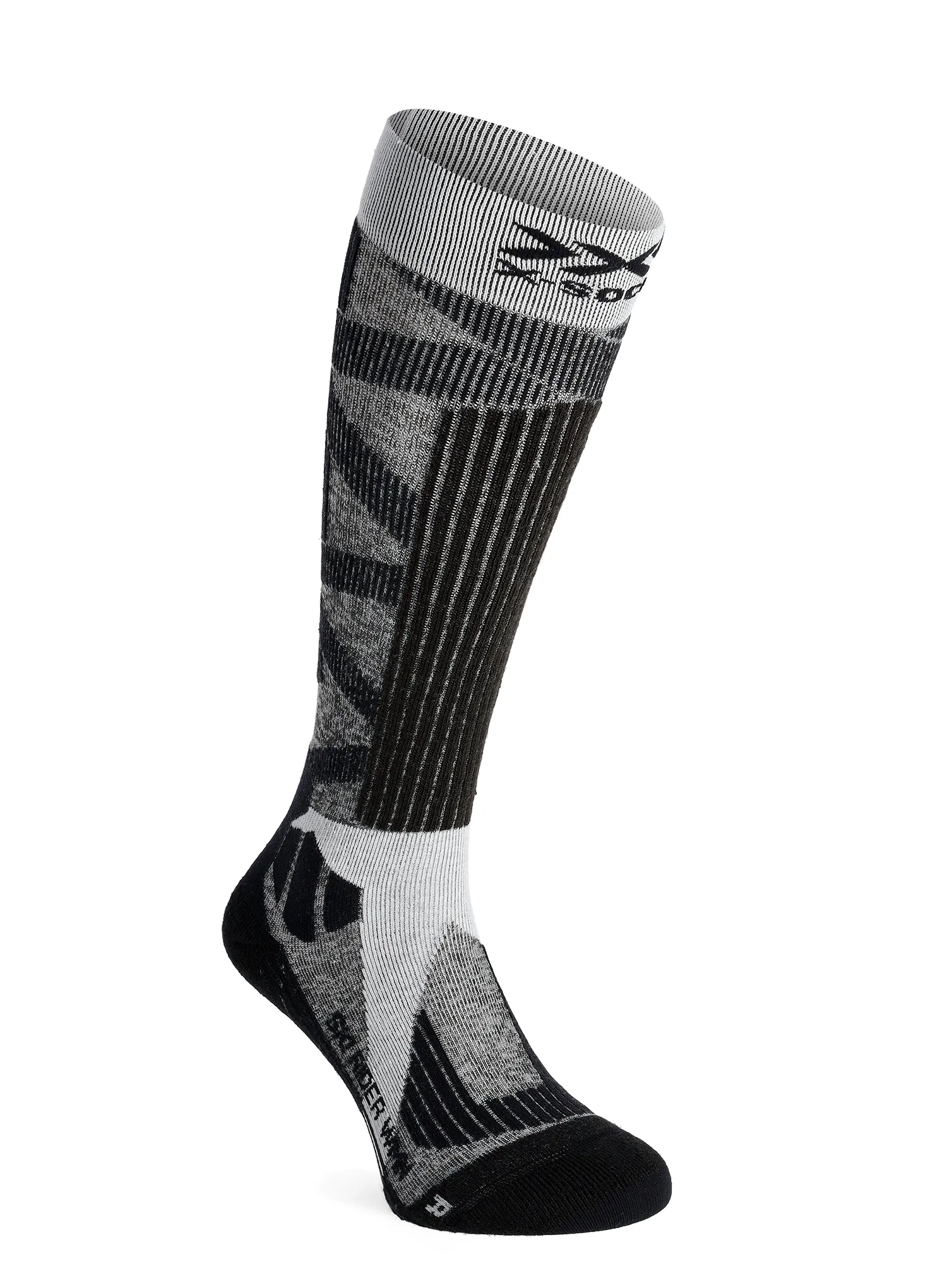Lyžiarske ponožky dámske X-Socks Ski Rider 4.0 - grey melange/opal black