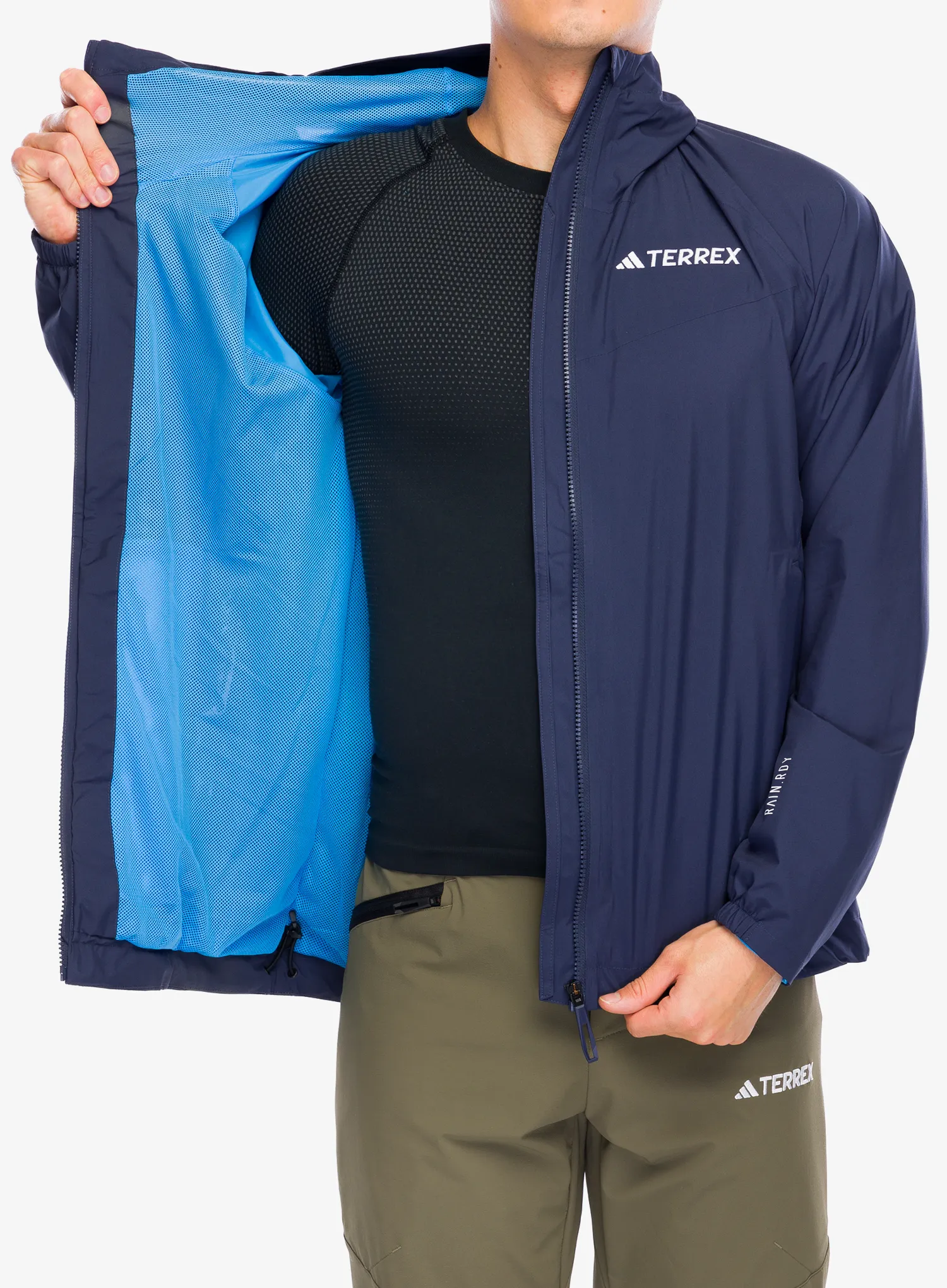 Bunda do dažďa adidas TERREX Multi 2L RAIN.RDY Jacket - shadow navy