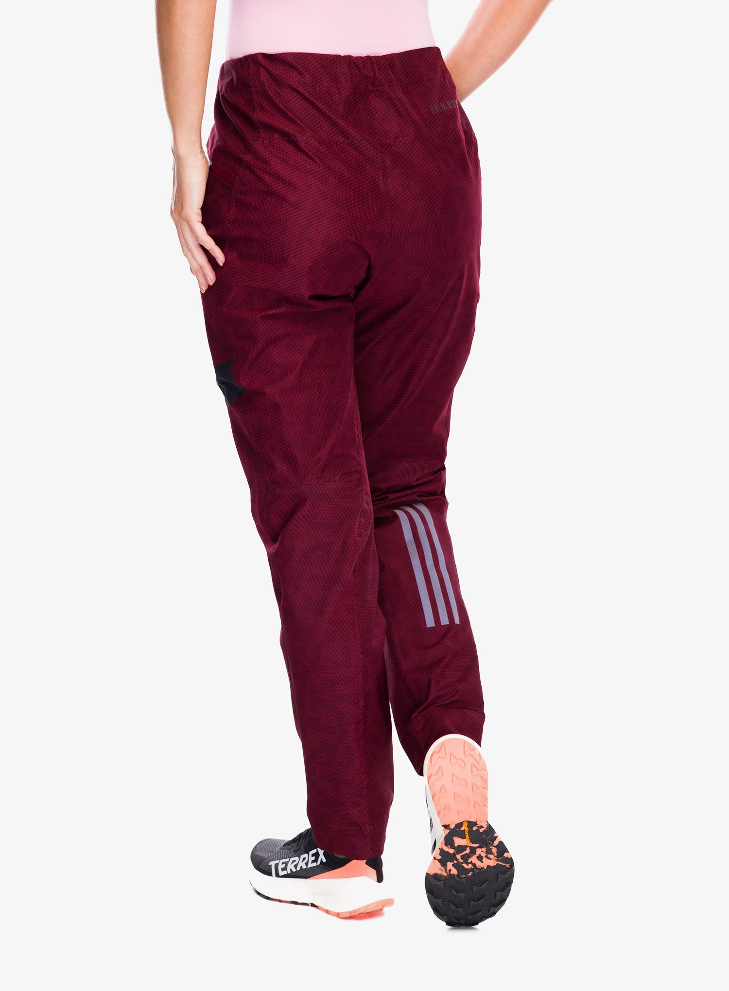 Dámske softshellové nohavice adidas TERREX Primeknit Pants - shadow red