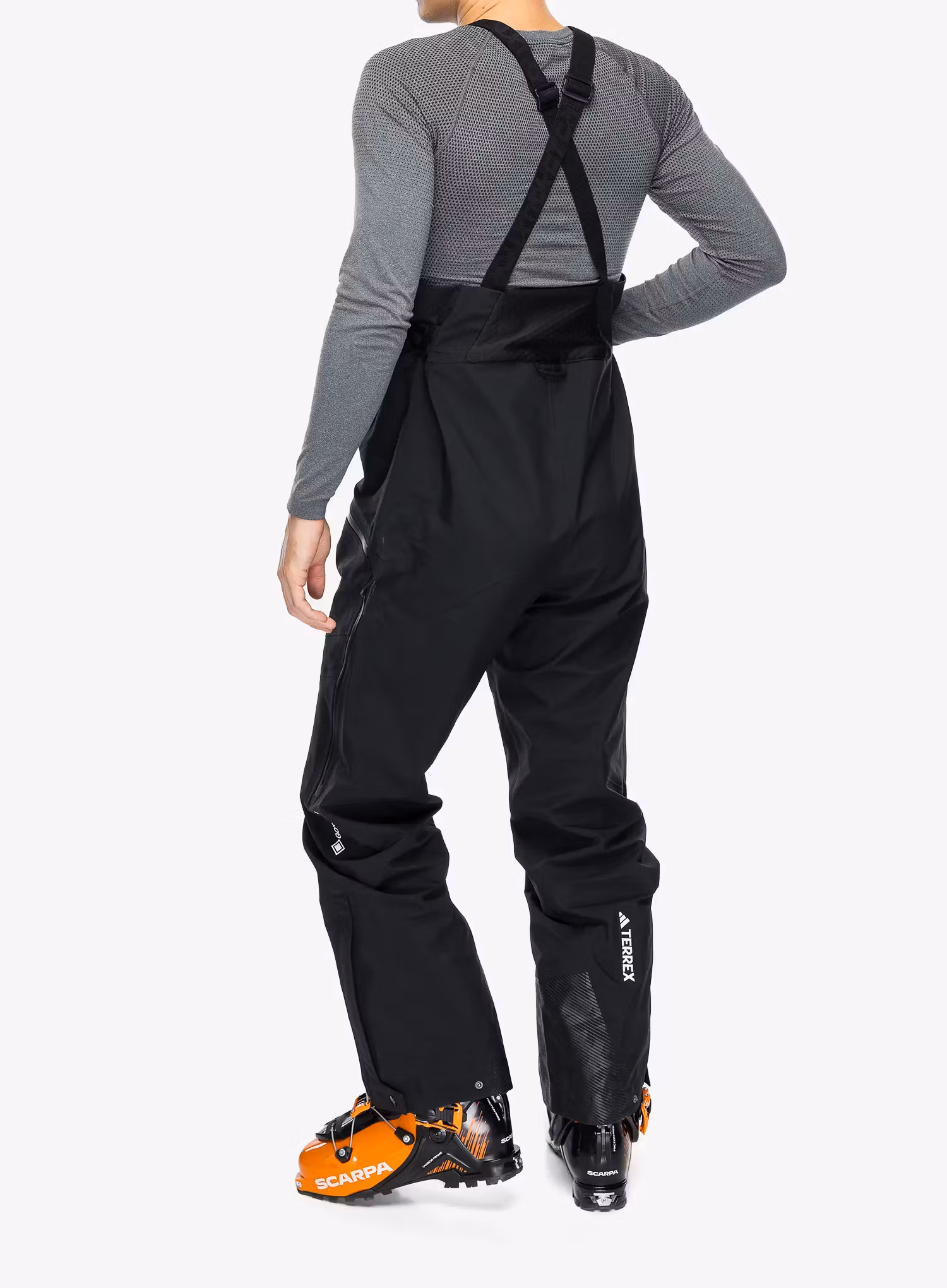 Nepremokavé nohavice adidas TERREX Techrock 3L GORE-TEX C-Knit Bib Pants - black