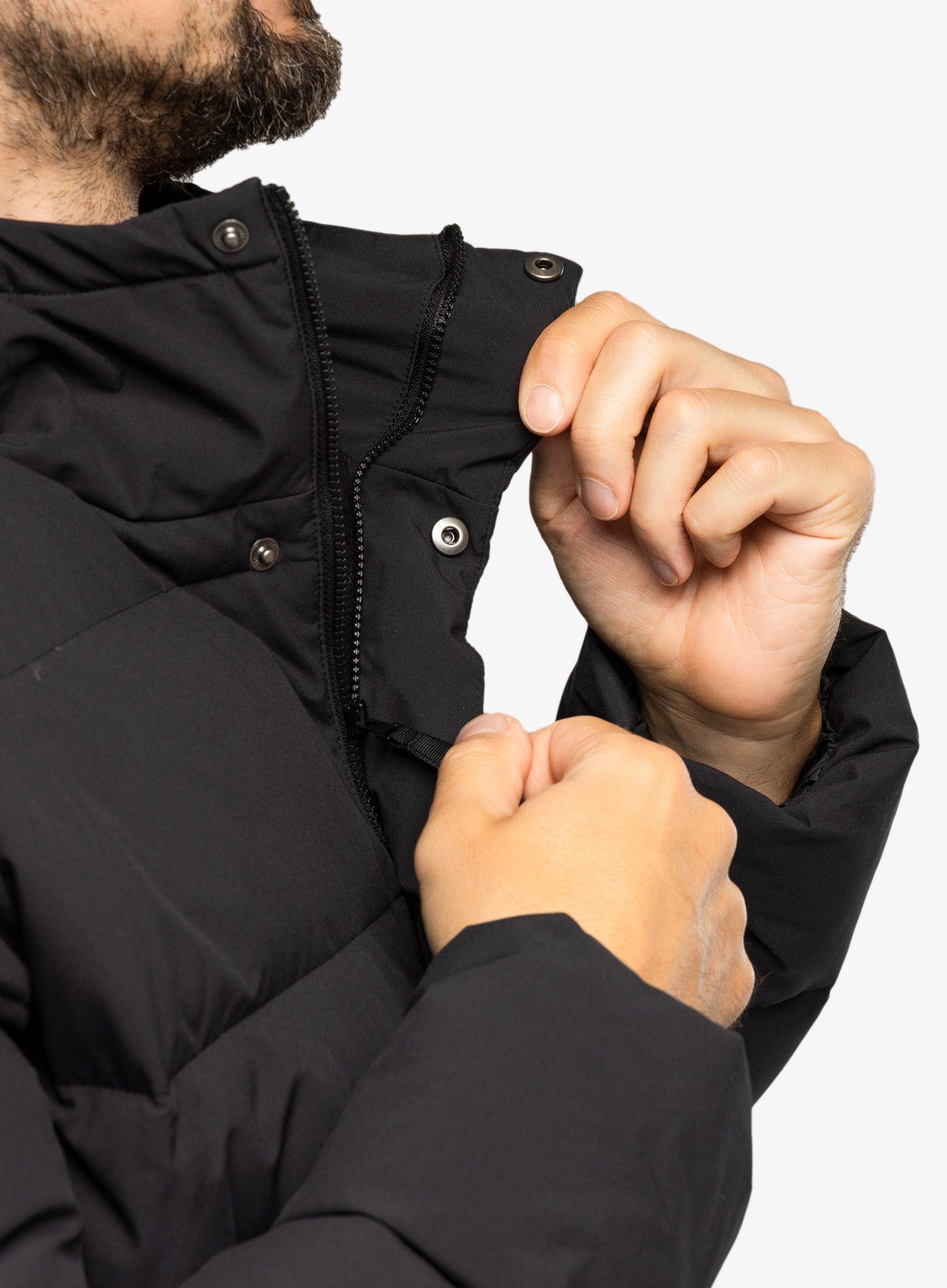 Páperová bunda adidas Helionic Hooded Jacket - black