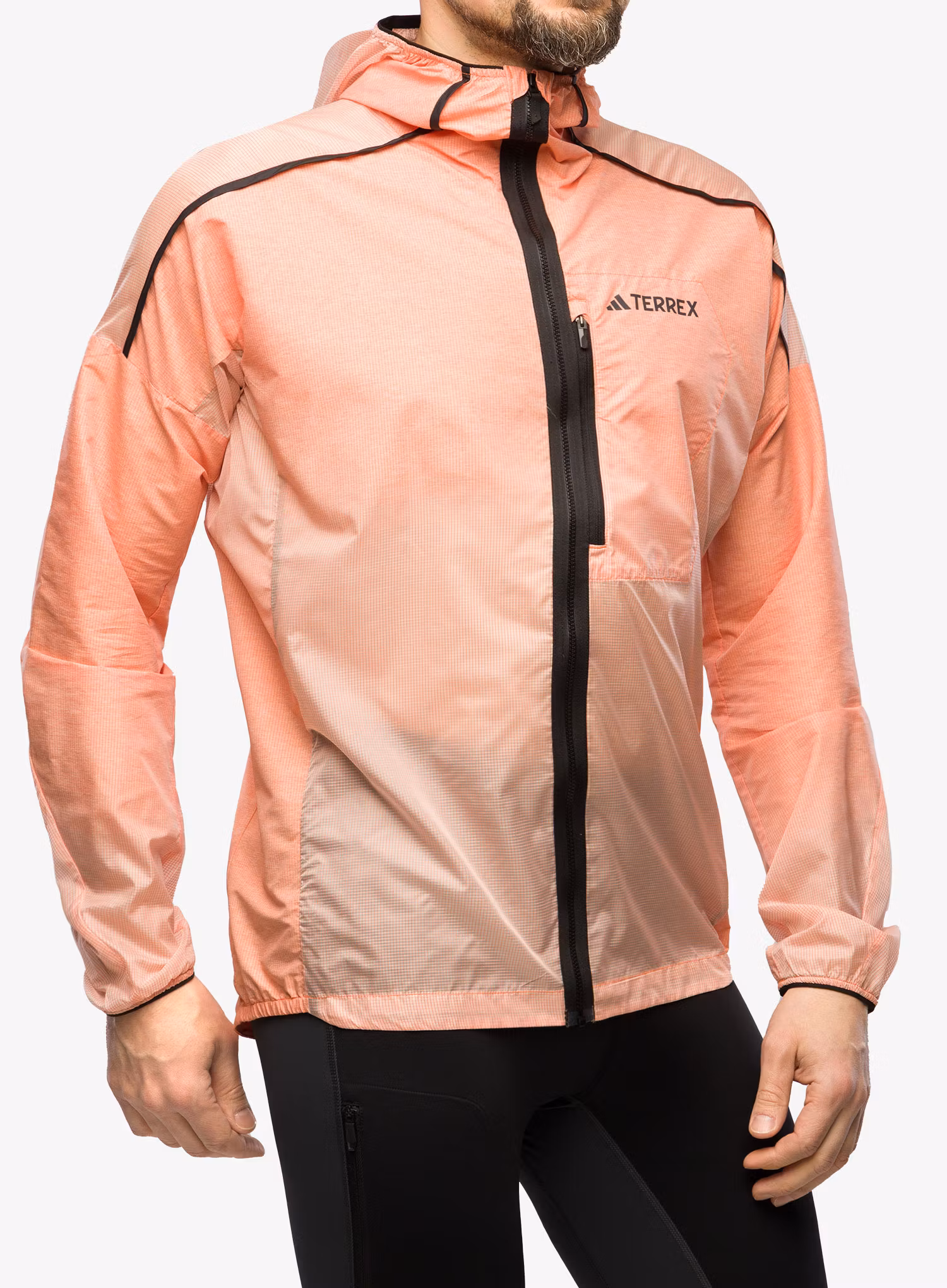Bežecká bunda adidas TERREX Agravic Windweave Windbreaker - semi impact orange