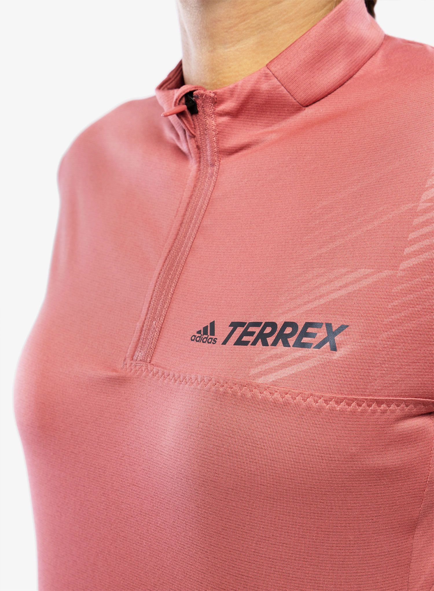 Mikina adidas TERREX Multi Half-Zip LS - wonder red