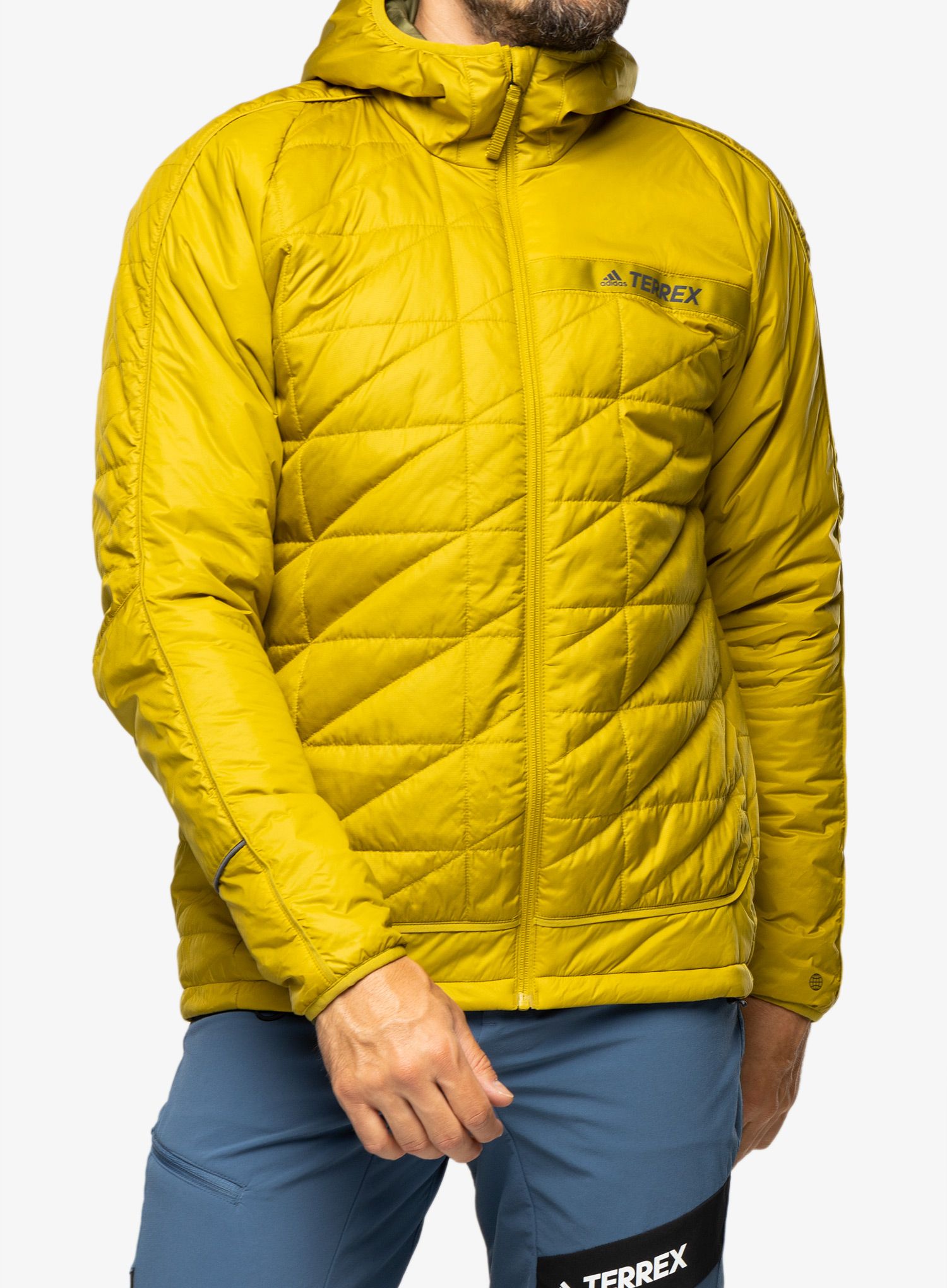 Zateplená bunda adidas TERREX Multi Synthetic Insulated Hooded Jkt - pulse olive