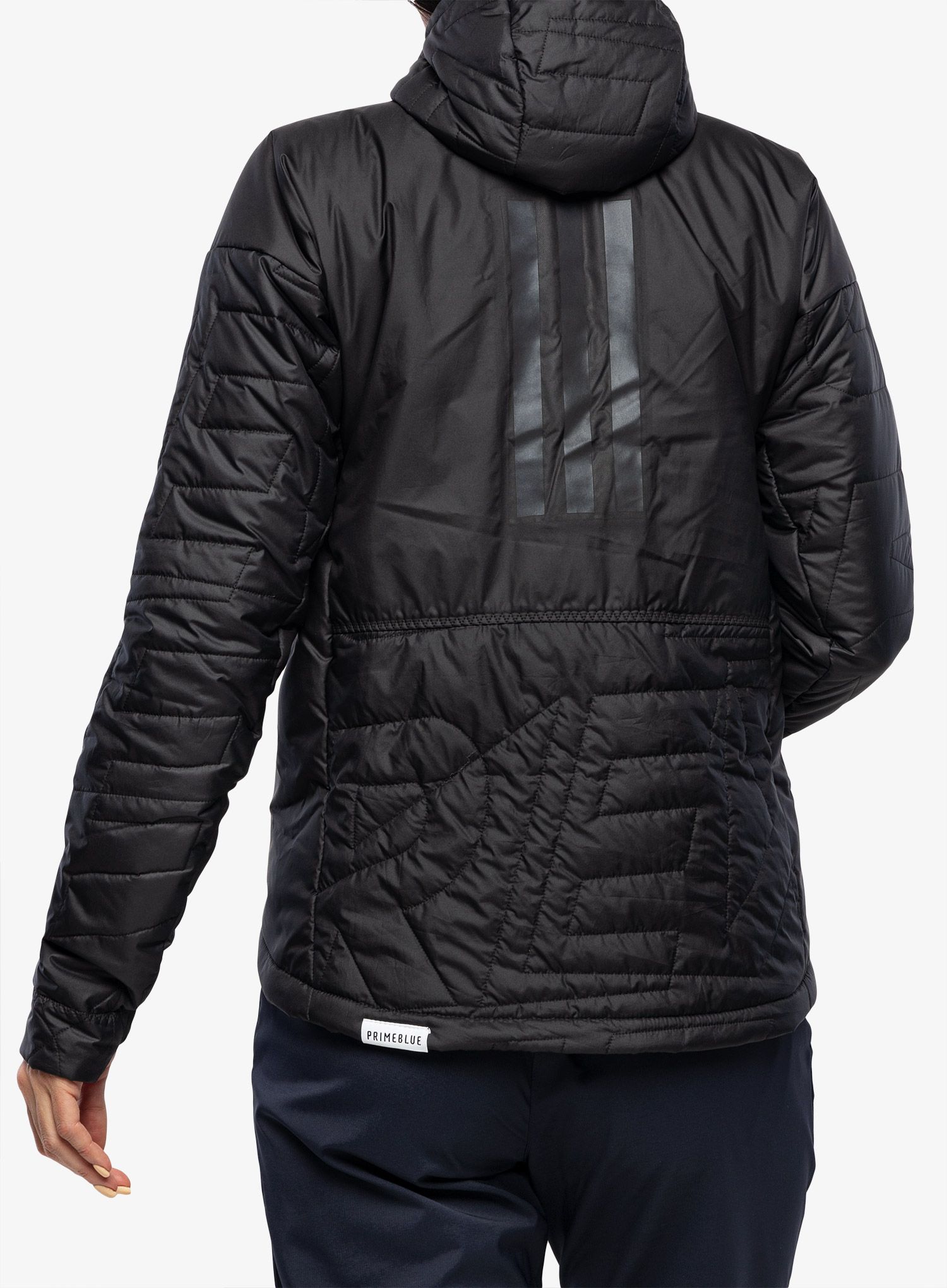 Zateplená bunda dámska adidas TERREX Myshelter Primaloft Hooded Padded Jkt - black