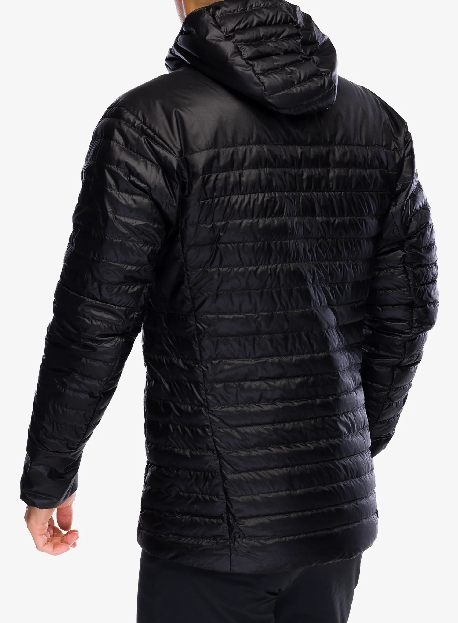 Páperová bunda adidas TERREX Techrock Down Hooded Jacket - black