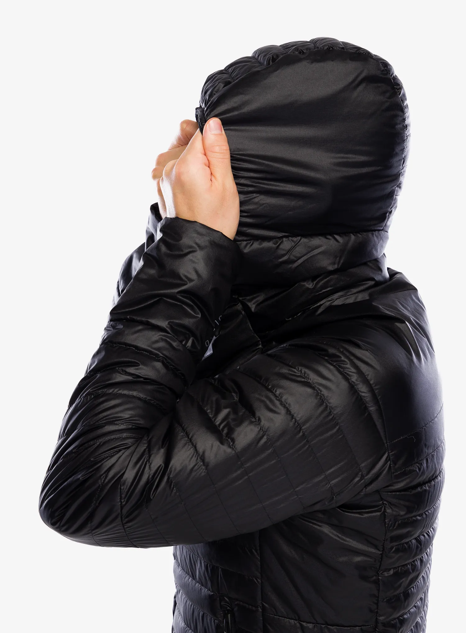 Páperová bunda adidas TERREX Techrock Down Hooded Jacket - black