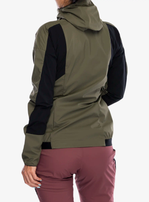 Softshellová bunda dámska adidas TERREX Techrock GORE-TEX WINDSTOPPER Softshell Jkt - olive strata/black
