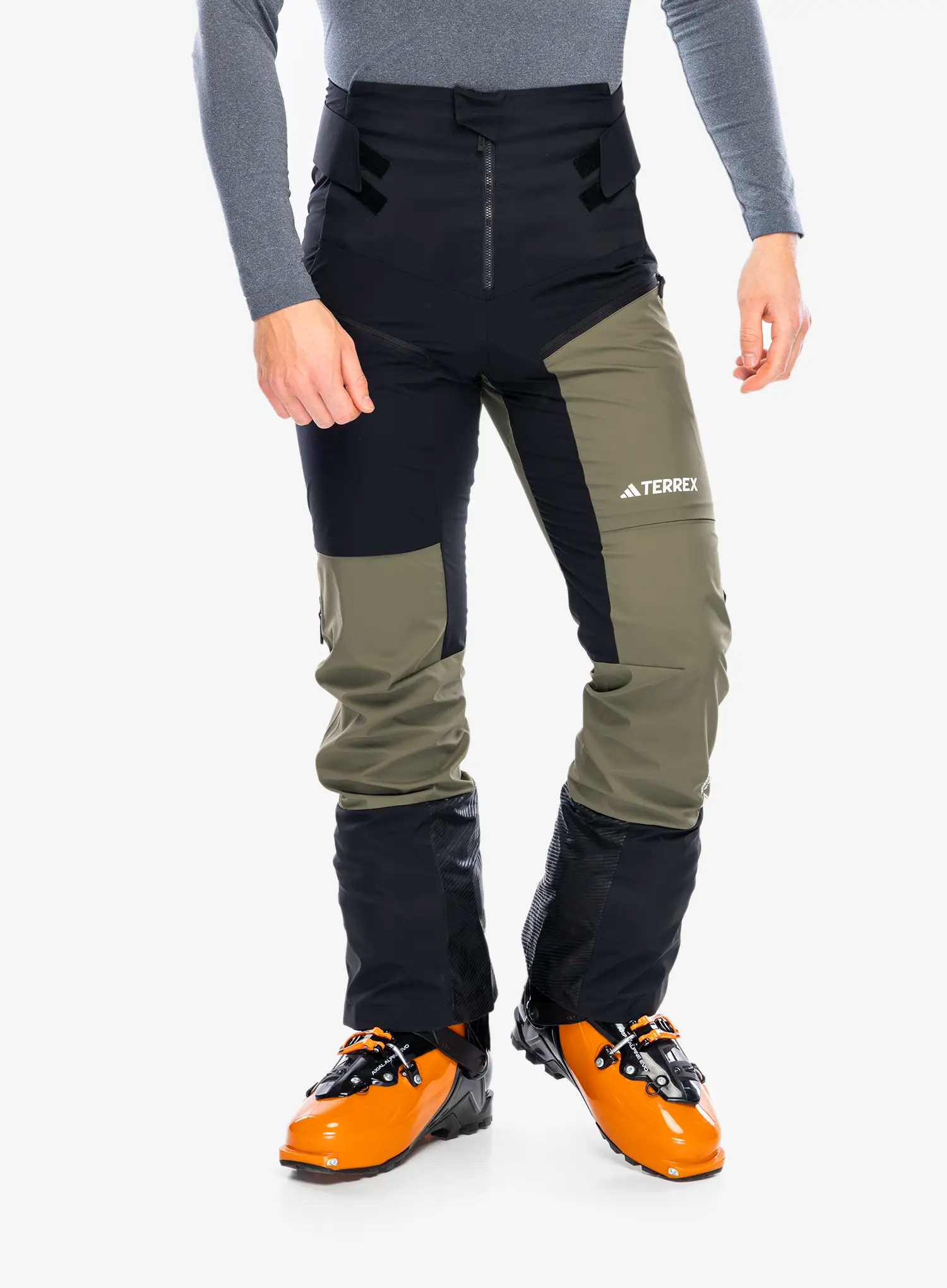 Softshellové nohavice adidas TERREX Techrock GORE-TEX WINDSTOPPER Tour Softshell Pants - blk/olive