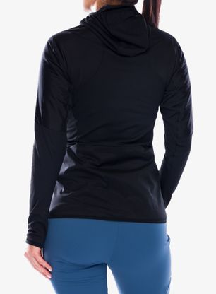 Dámska mikina s kapucňou adidas TERREX Techrock Ultralight Half Zip Hooded Fleece - black
