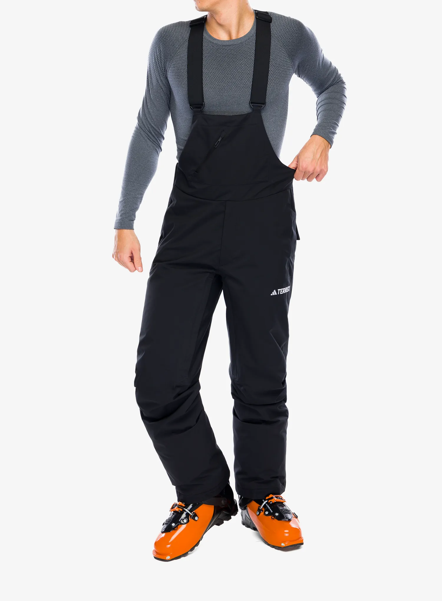 Lyžiarske nohavice adidas TERREX Xperior 2L Insulated Bib Pants - black/white