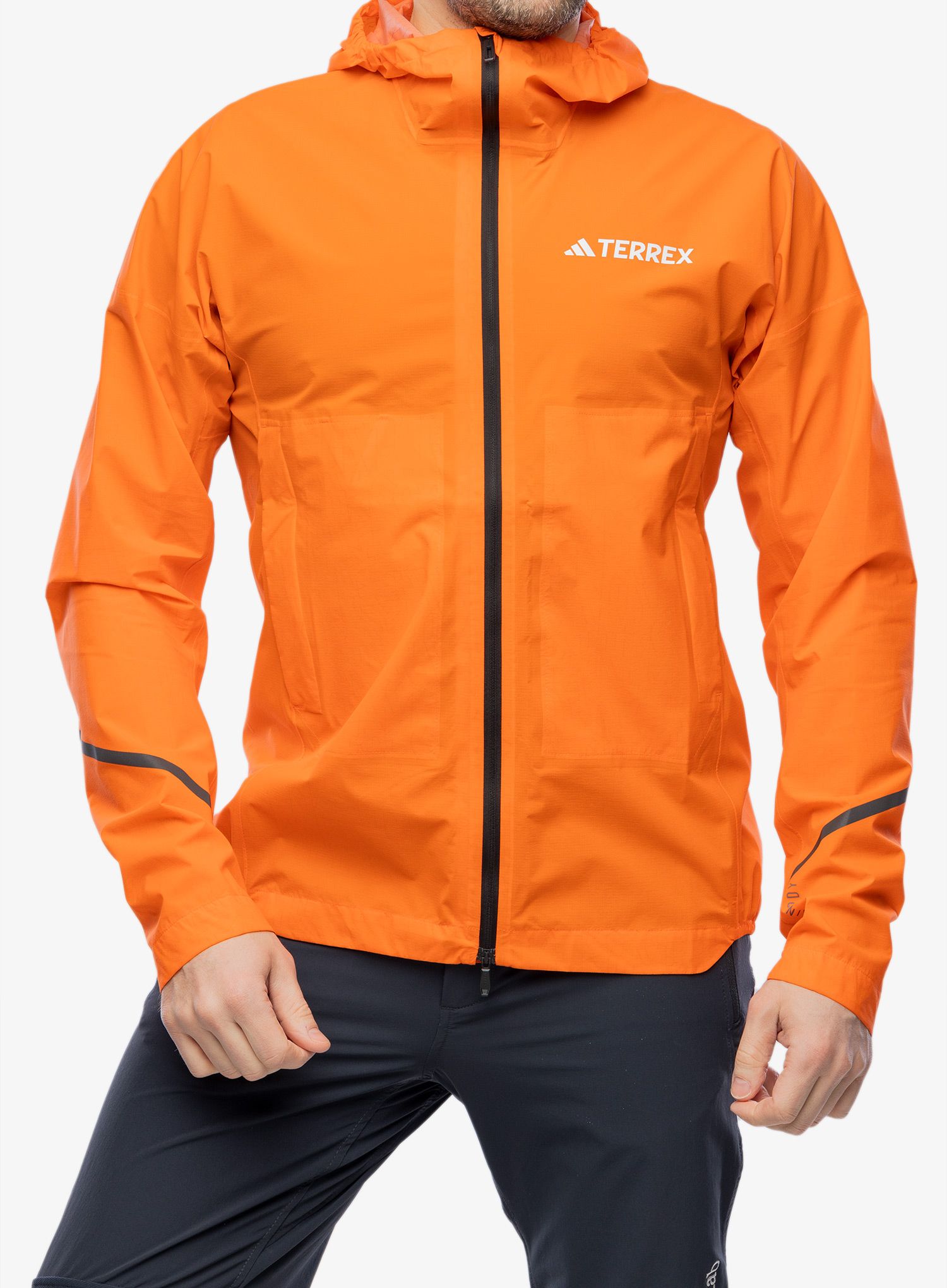 Bunda do dažďa adidas TERREX Xperior 2,5L Light RAIN.RDY Jkt - semi impact orange