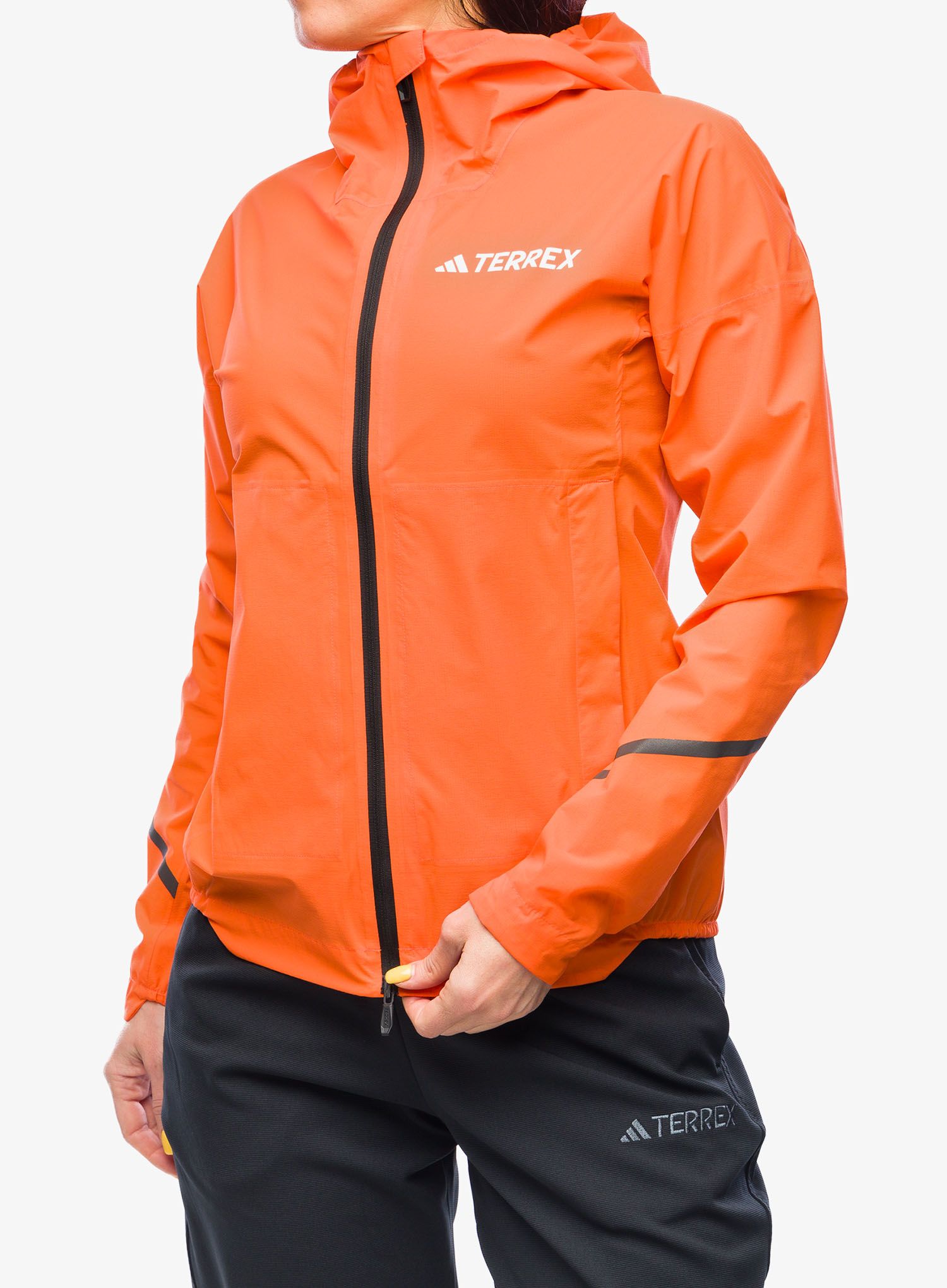 Bunda dámska adidas TERREX Xperior 2,5L Light RAIN.RDY Jkt - semi impact orange